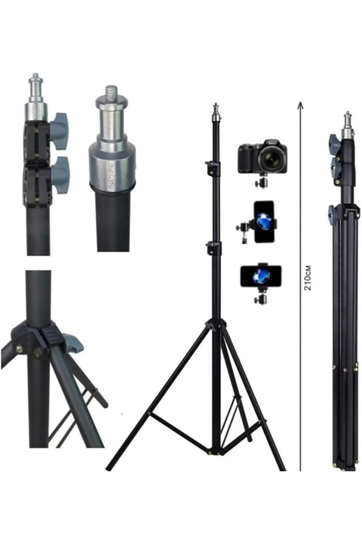 STOREMAX mrtshoppng Güçlendirilmiş Profesyonel Alüminyum Döküm Tripod Ağırlık Dayanıklı Ringlight 21-18 Inç S
