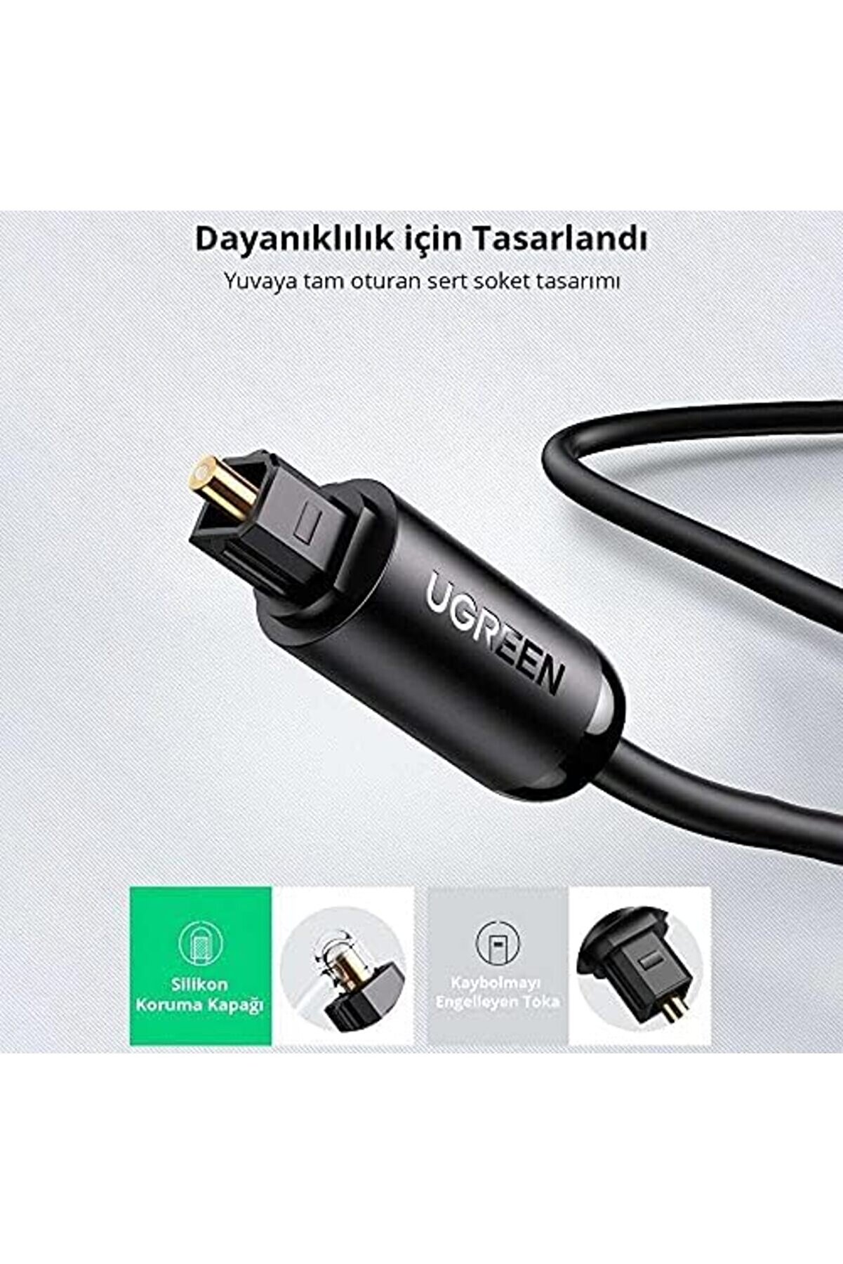 Fi̇ber Opti̇k Ses Kablosu Si̇yah 1.5 Metre 1014773