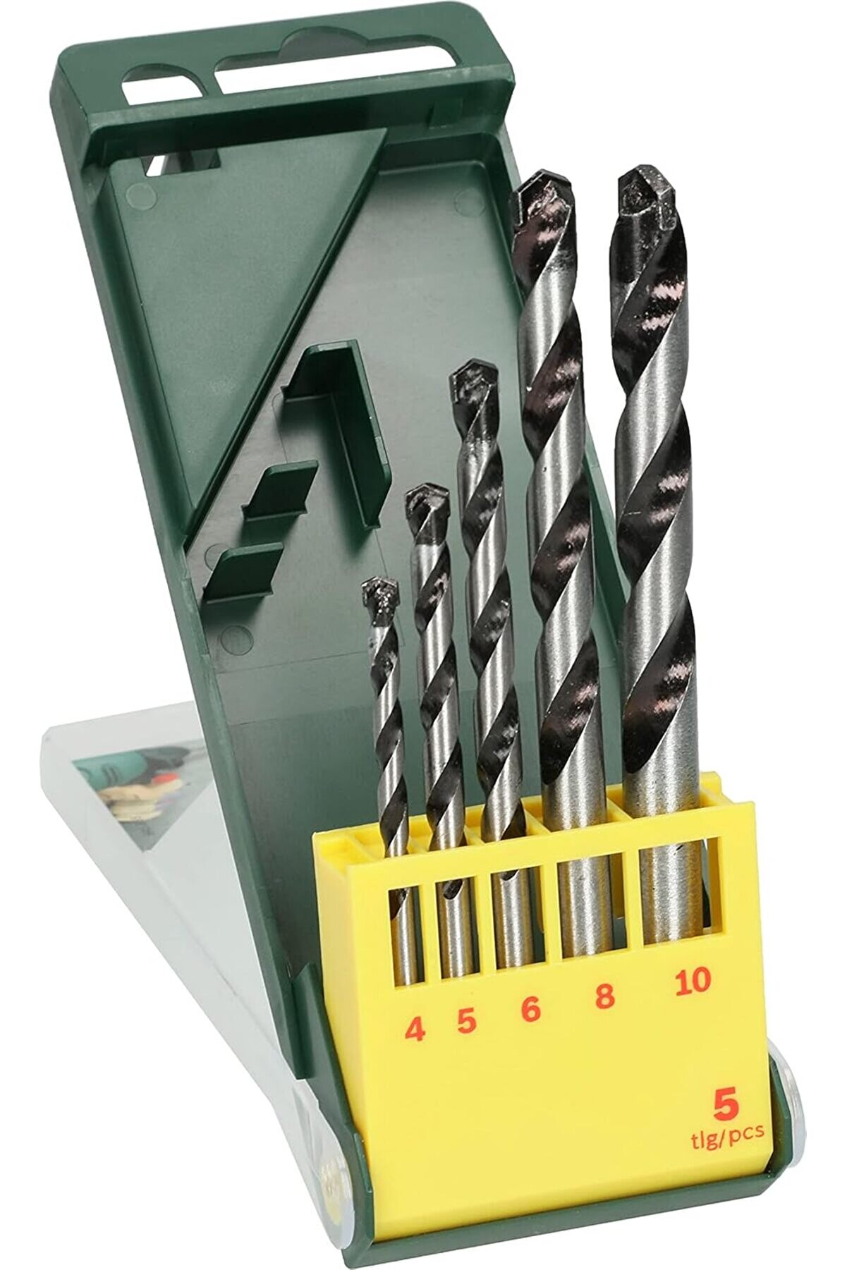 STOREMAX Professional 5 Parça Matkap Ucu Seti ( için, Darbesiz Matkaplar için Aksesuar), Yeşil, 5 Adet 10147