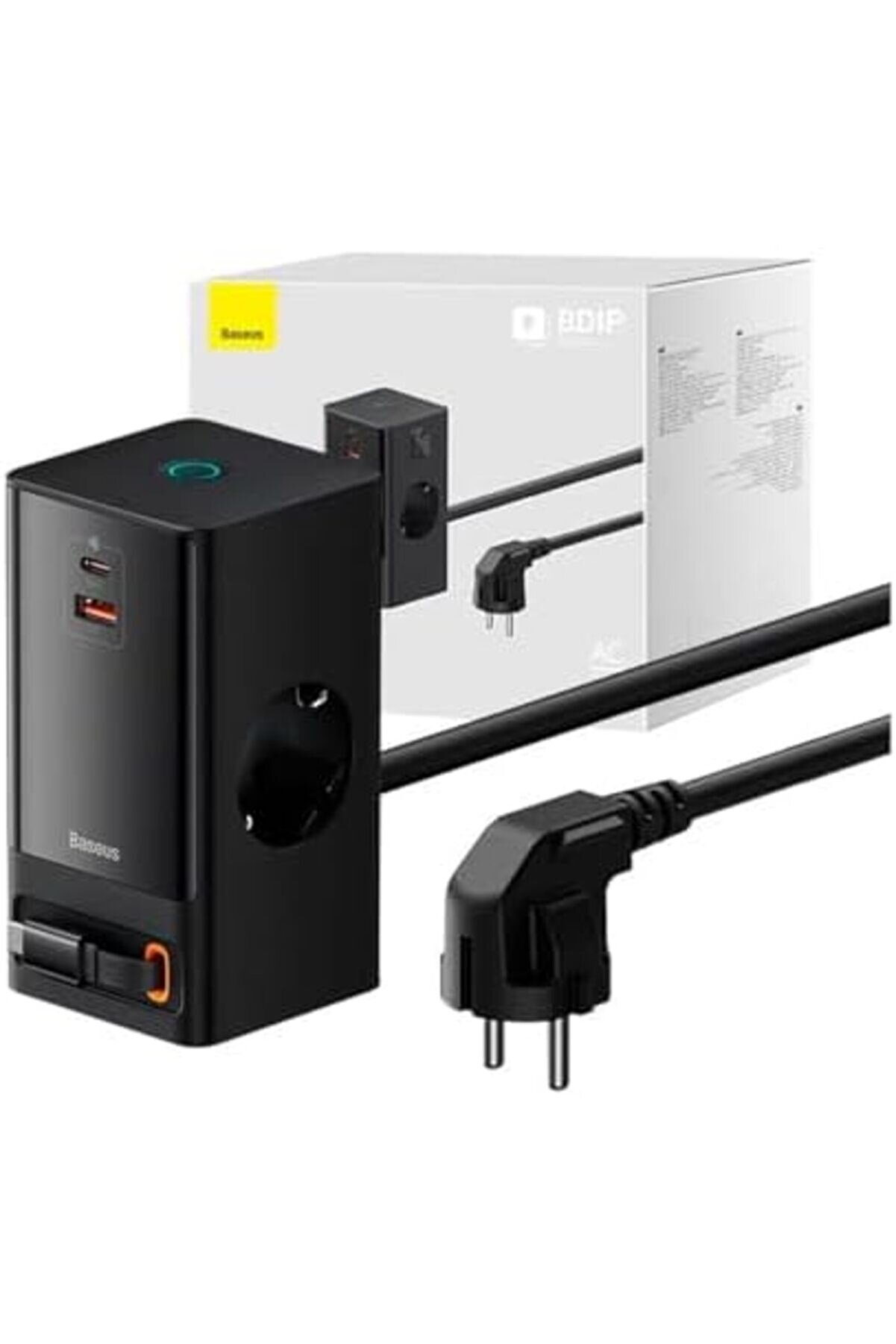 Shpsell Powercombo Pri̇z 2Ac+1U+1C+Geri̇ Çeki̇lebi̇li̇r-C 65W 1.5M Güç Kablosu İle Ab Si̇yah 1175735