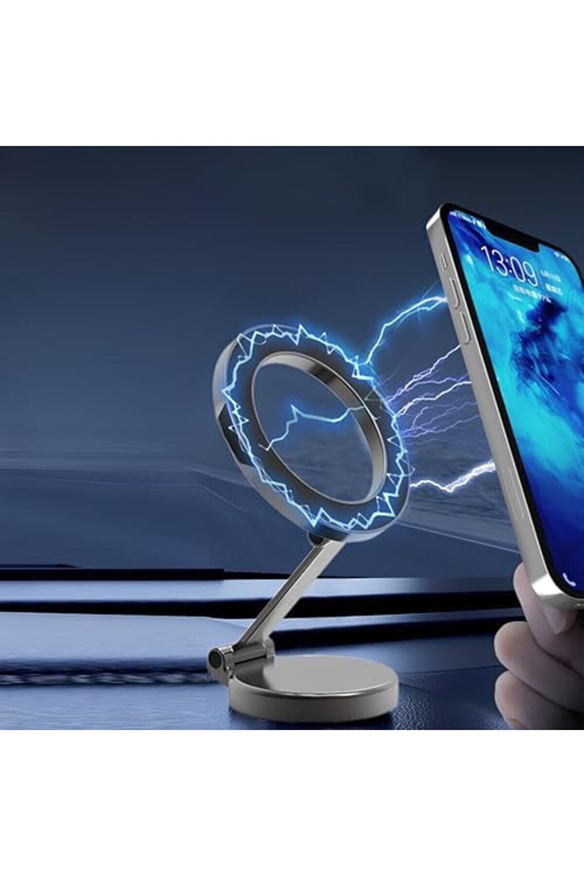 Manyeti̇k Araç İçi̇ Telefon Tutucu [Güçlü Mıknatıslar] Ti̇treşi̇me Dayanıklı İle Uyumlu Telefon Tutucu A