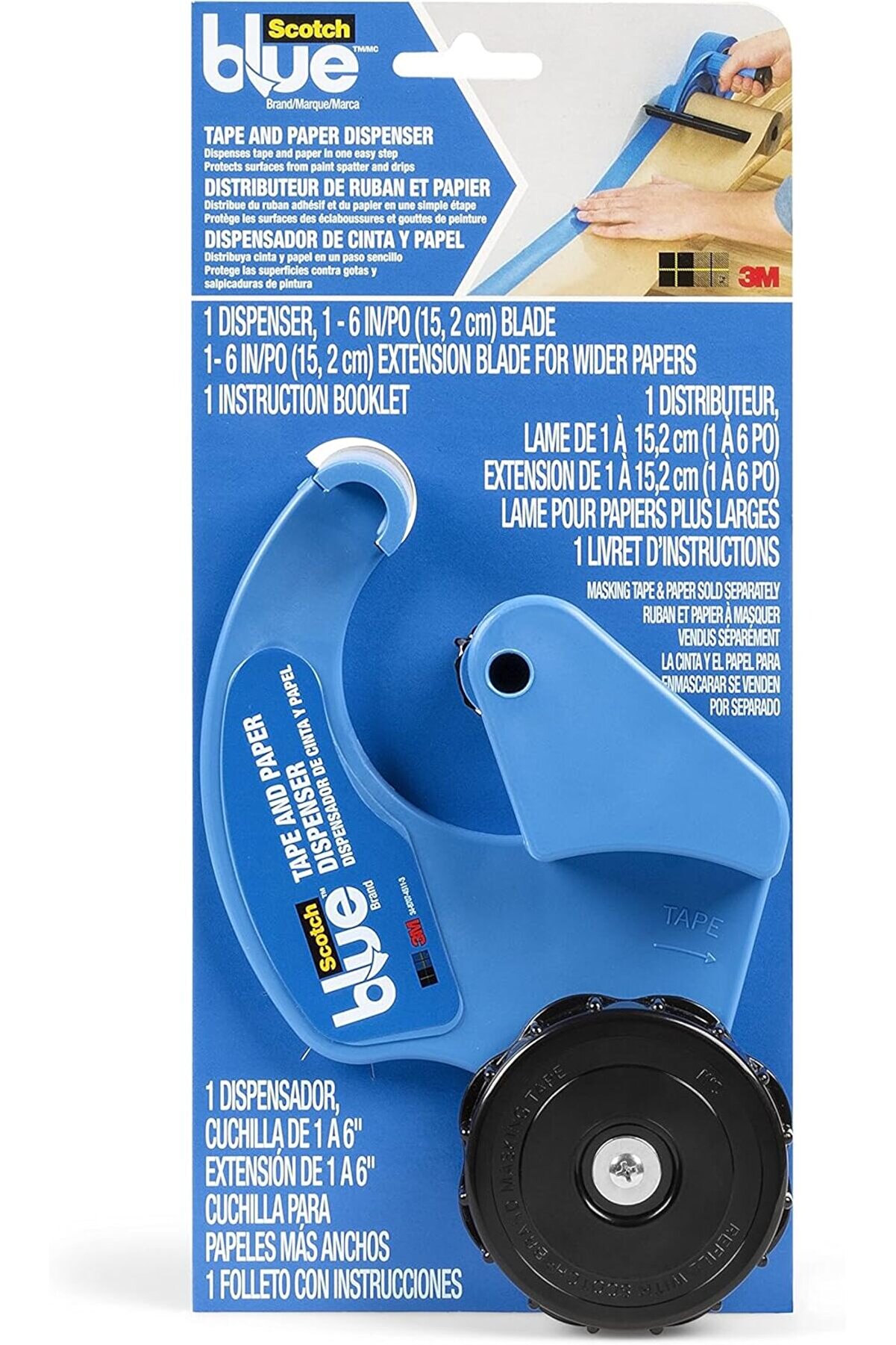 STOREMAX modashine 3M M1000 El Maskesi El Kapağı, Kapak Kağıdı için, Tüm Yapışkan Genişlikleri için, Bıçaksız