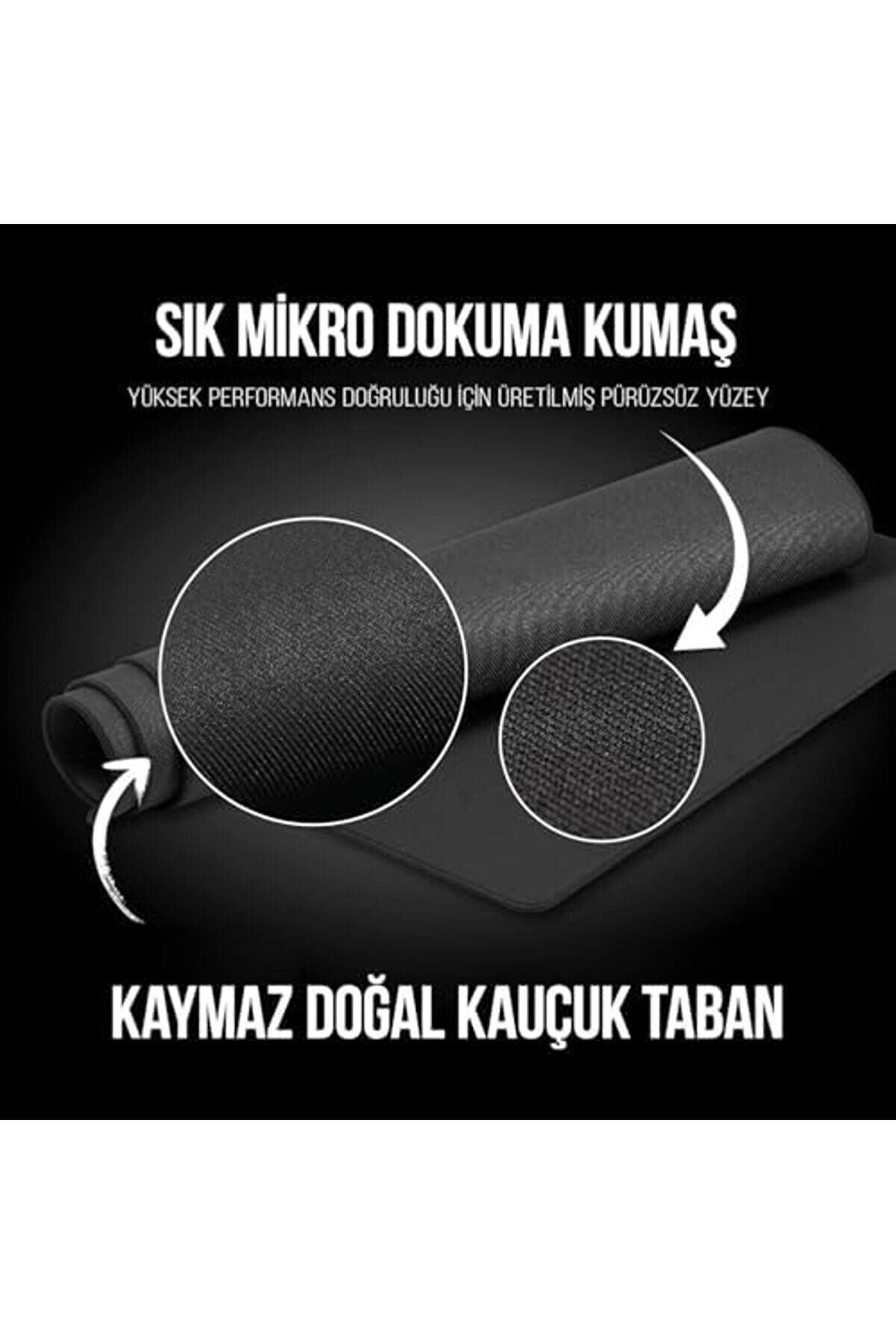 Mrtshoppng Kaymaz Tabanlı Mouse Pad, Ergonomi̇k Ve Su Geçi̇rmez Yüzey, Opti̇k Ve Algılama, Dayanıklı Ve