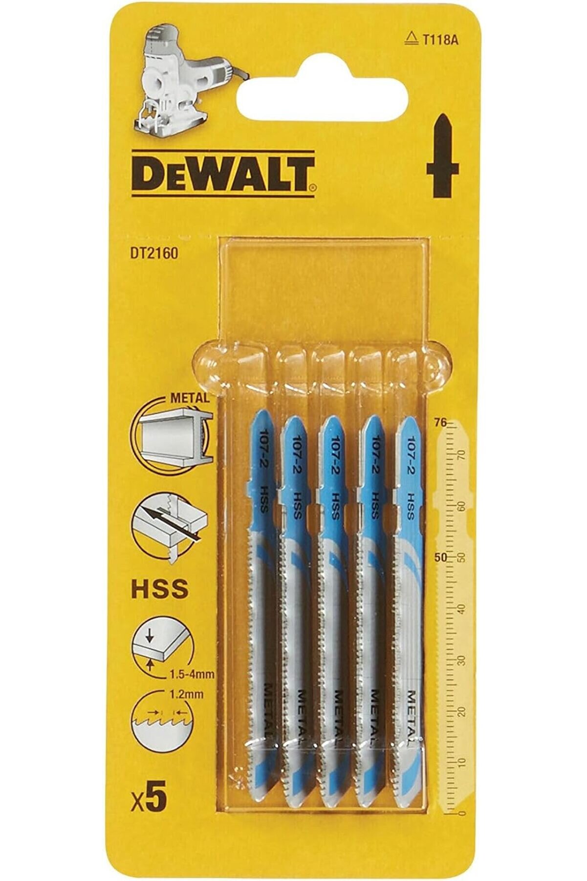 STOREMAX DT2160-QZ DEKUPAJ TESTERE, METALIK, 5 ADET 1014773