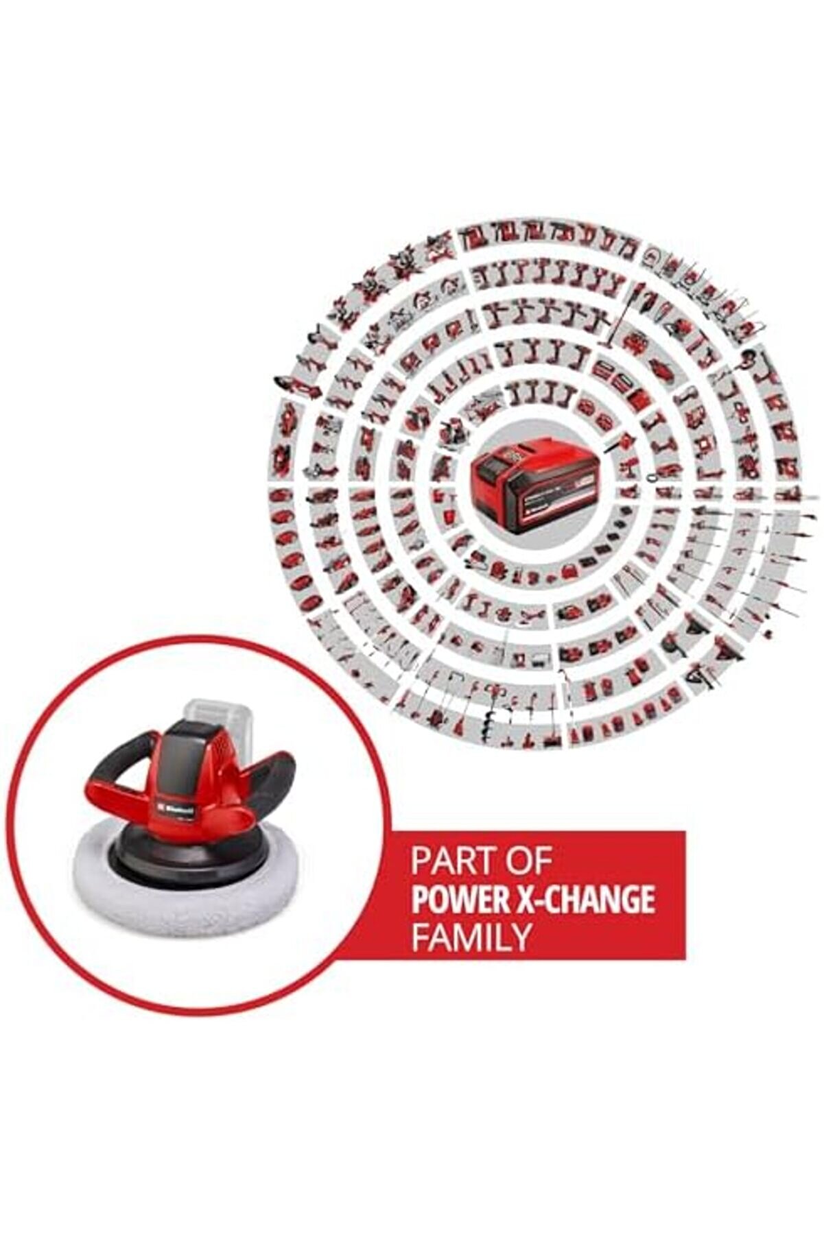 Akülü Poli̇saj Maki̇nesi̇ Ce-Cb 18/254 Li̇-Solo Power X-Change (18V, 2.500 Devi̇r/Dk, Açma/Kapama Düğmesi̇