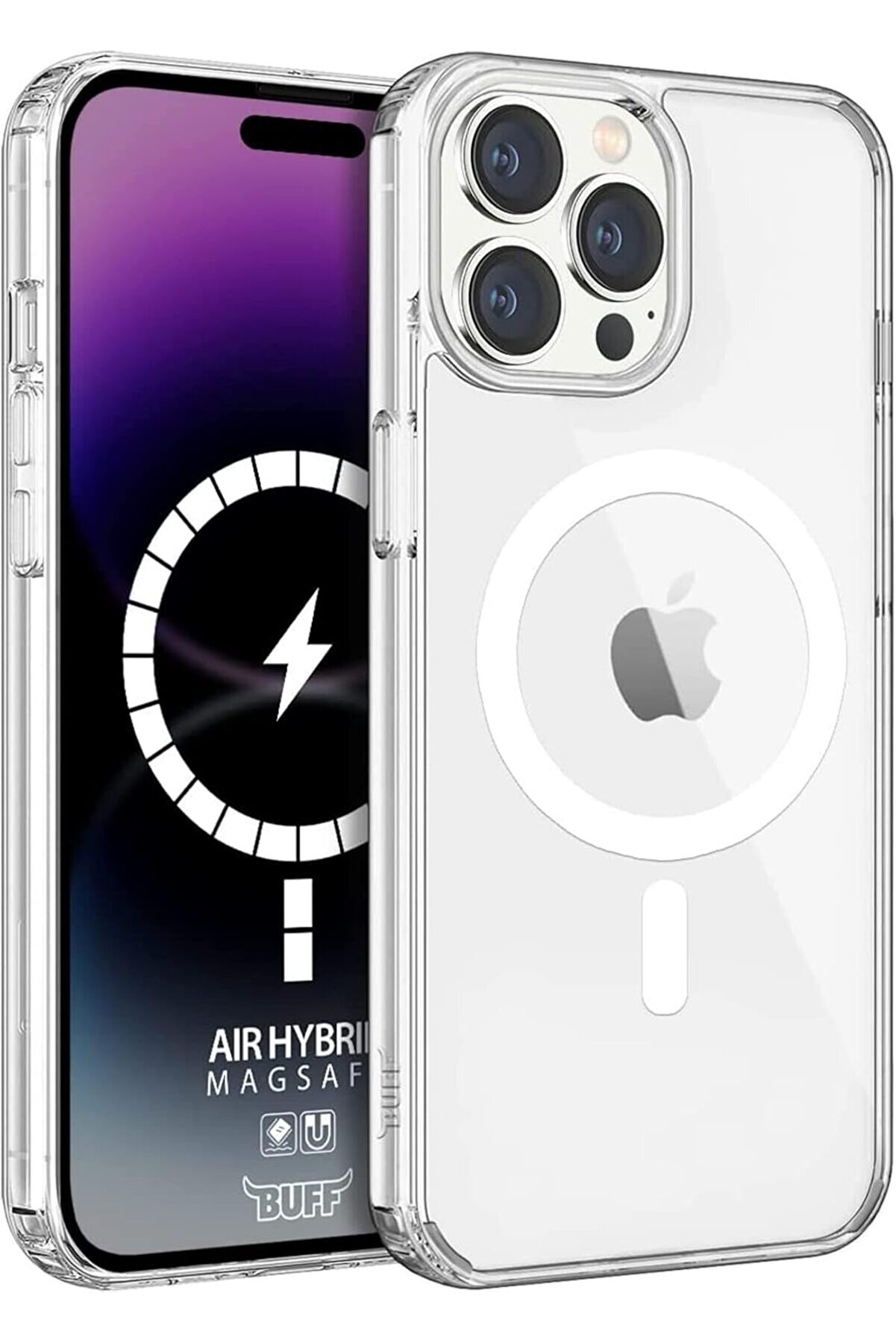 STOREMAX LABS 14 Serisi ile Uyumlu Destekli Air Şeffaf Kılıf, Darbe Emici TPU + PC Şeffaf Kılıf ( 14 Pro Max)