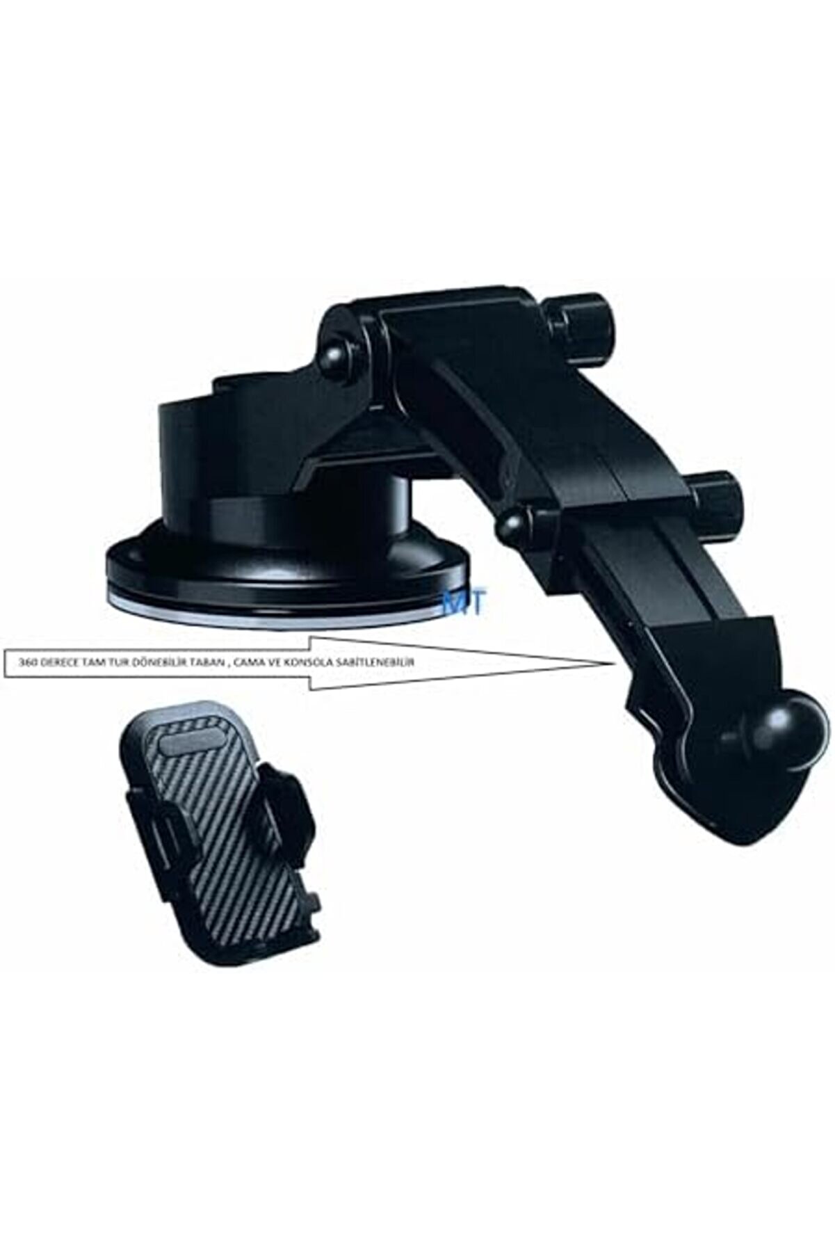Araç Tutucu Cam Ve Konsola Sabi̇tlenebi̇li̇r Tabanı 360 Derece Tam Tur Dönebi̇li̇r Uzar Kısalır Si̇ze Özgü