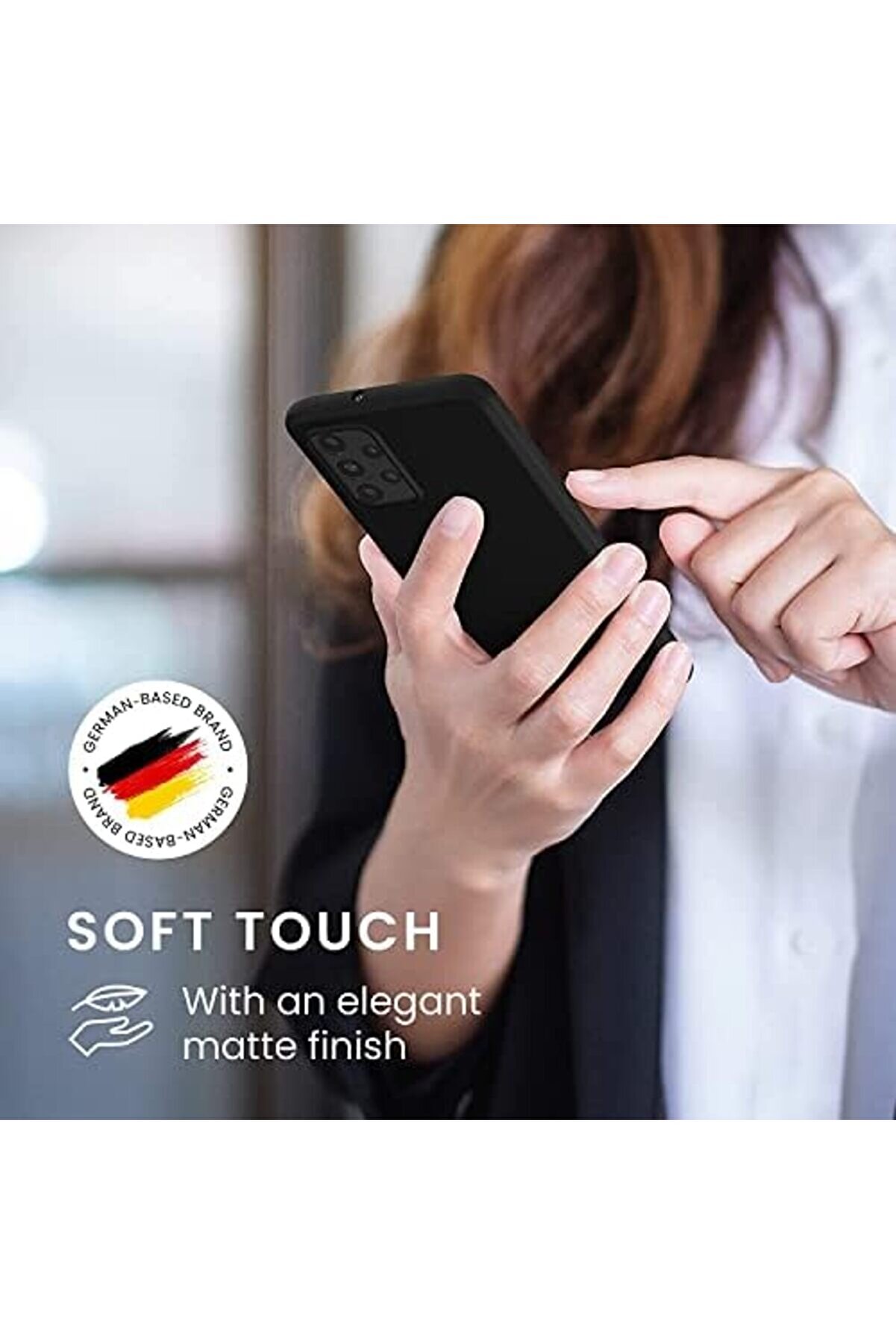 A23 Uyumlu İ&ccedil;i̇ Kadi̇fe Lansman Si̇li̇cone Kılıf Şok Emi̇ci̇ Full Kasa Koruma Sağlayan Kılıf (Si̇yah) 1014