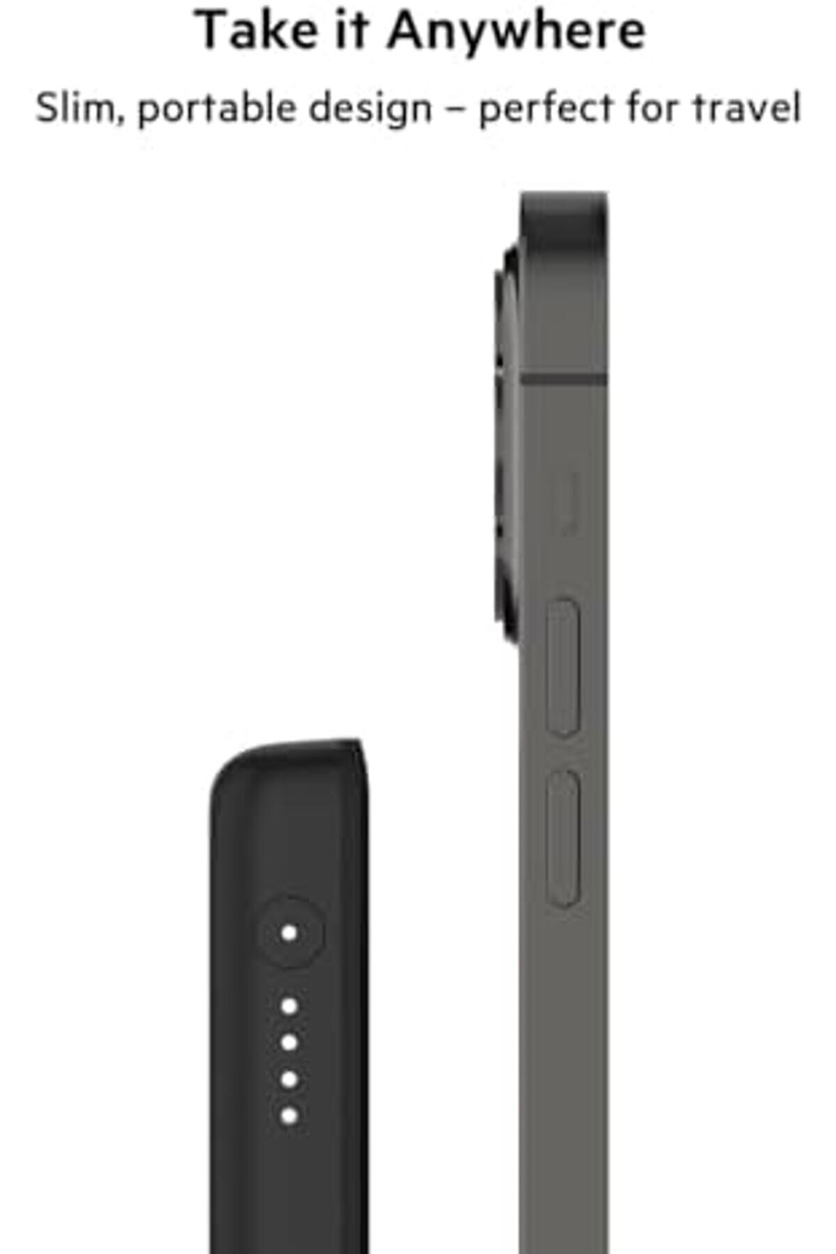 Manyeti̇k Kablosuz Güç 2.5K ( İle Uyumlu Taşınabi̇li̇r Şarj Ci̇hazı, 2500 Mah Küçük Kapasi̇teli̇ Kompakt M