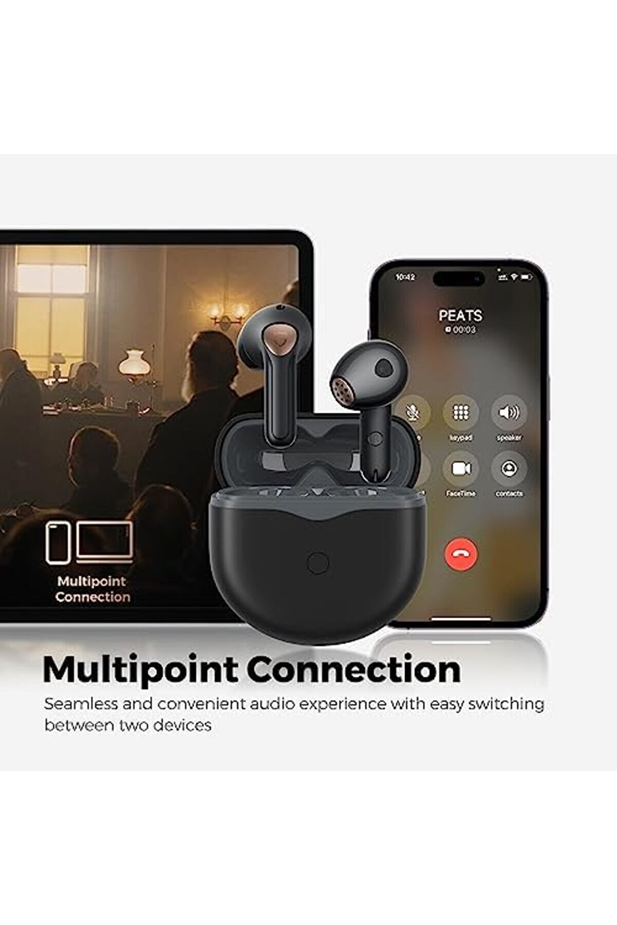 Ai̇r4 Qualcomm Qcc3070 Uyarlanabi̇li̇r Akti̇f Gürültü Engelleme Aptx Kayıpsız 5.3 Bluetooth Kulak İçi̇ Ku