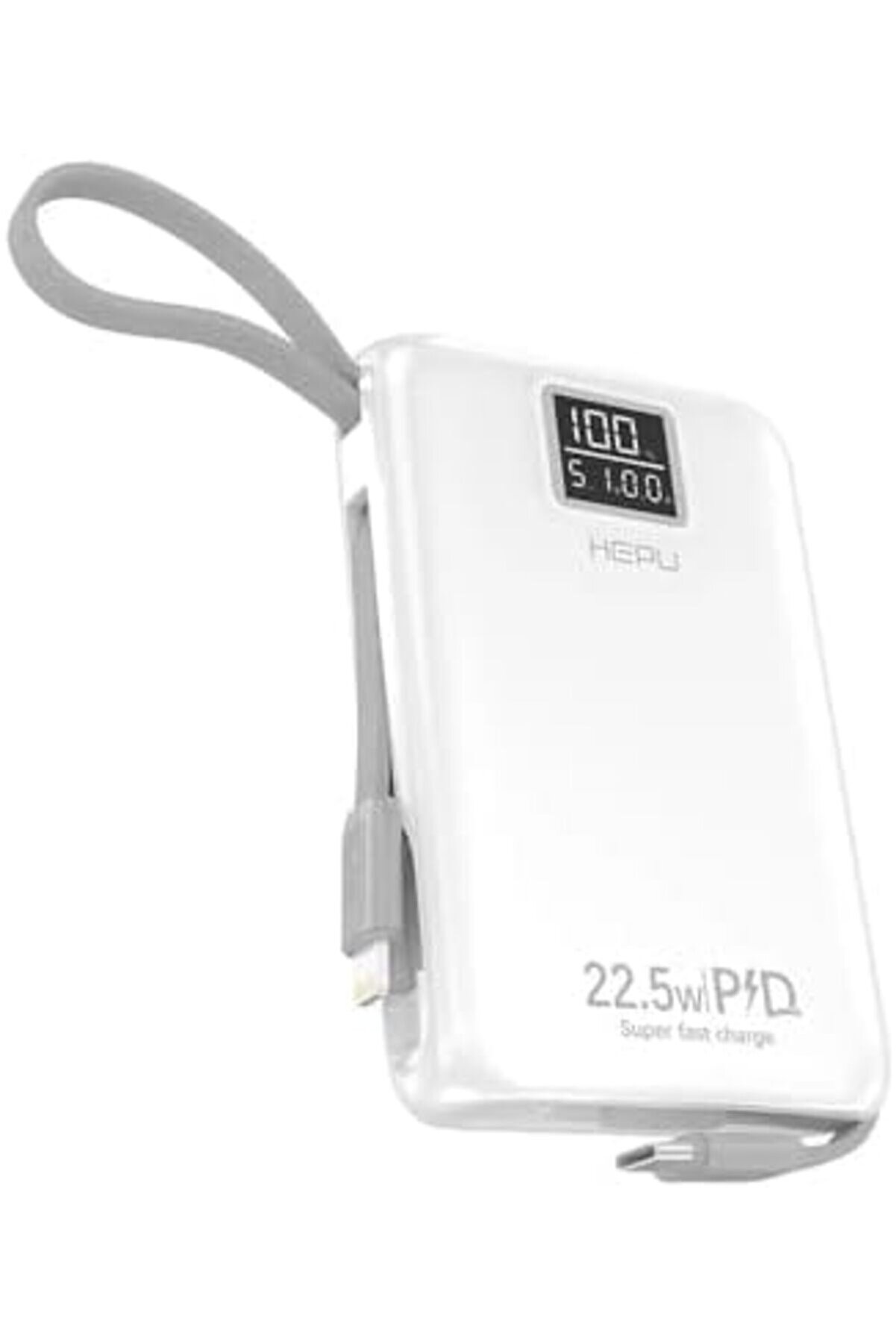 Hp-A01 10.000 Mah 22.5W Led Göstergeli̇ Dahi̇li̇ Kablolu Powerbank Hızlı Şarj Destekli̇ Pd Şarj Type C P