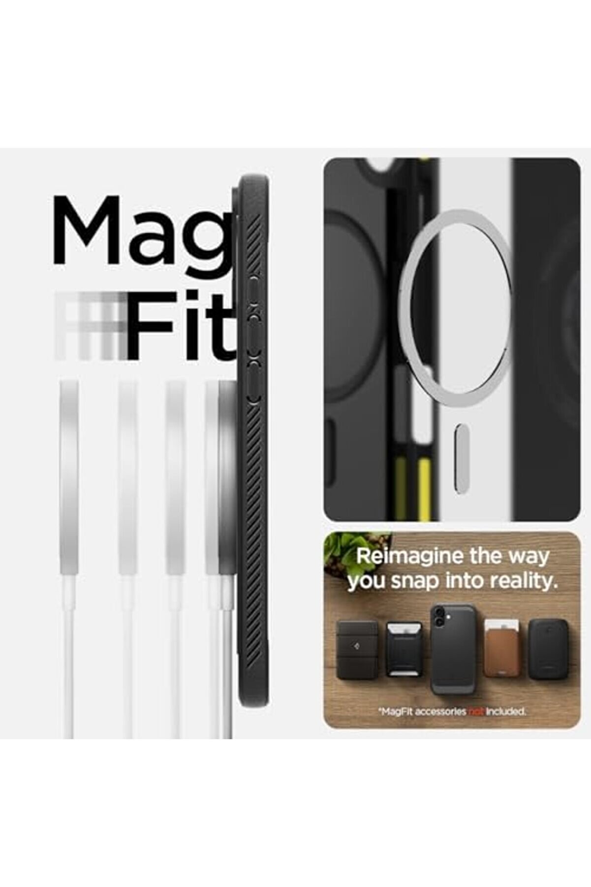 16 Ekstra Dayanıklı Kılıf Rugged Hava Kanalı Teknoloji̇si̇™ Askeri̇ Sınıf Koruma Magfi̇t Çi̇ft Katman Kap