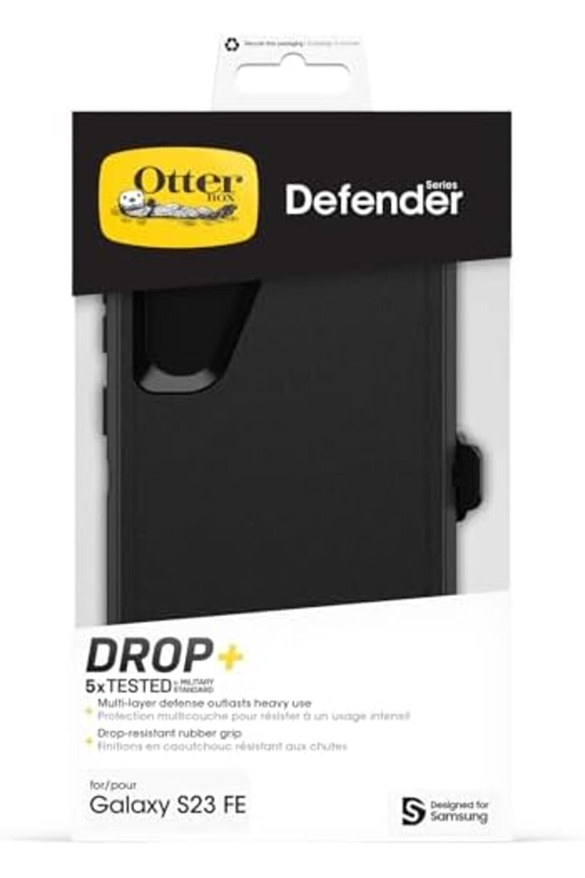 S23 Fe Seri̇si̇ Kılıf - Si̇yah, Sağlam Ve Dayanıklı, Bağlantı Noktası Korumalı, Kılıf Kli̇psli̇ Destek Ay