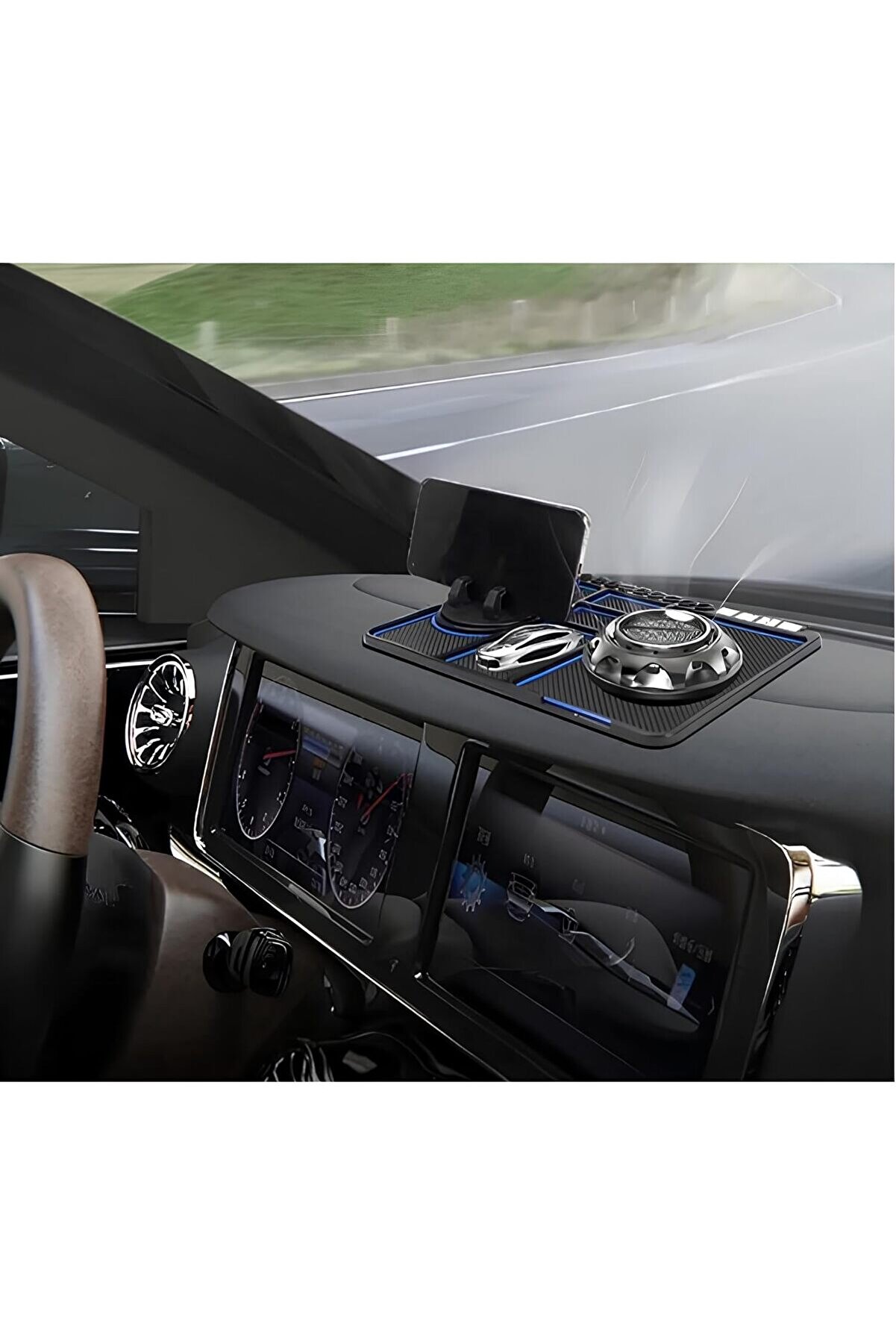 STOREMAX Torpido Üstü Numaratörlü Telefon Tutucu Kaydırmaz Mat Araba için Kaymaz Telefon Pedi, Çok İşlevli Ar