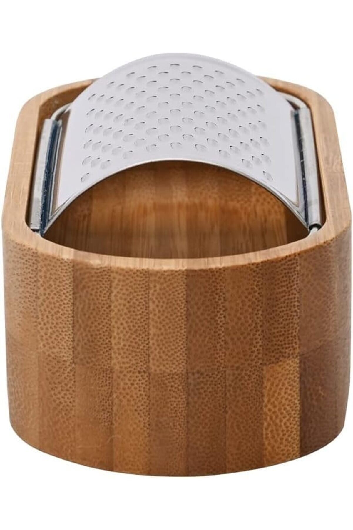 Mrtshoppng Bambu Sarımsak, Peyni̇r Rendesi̇ Ve Saklama Kavanozu, Paslanmaz Çeli̇k Ve Bambu Malzemeden Ü