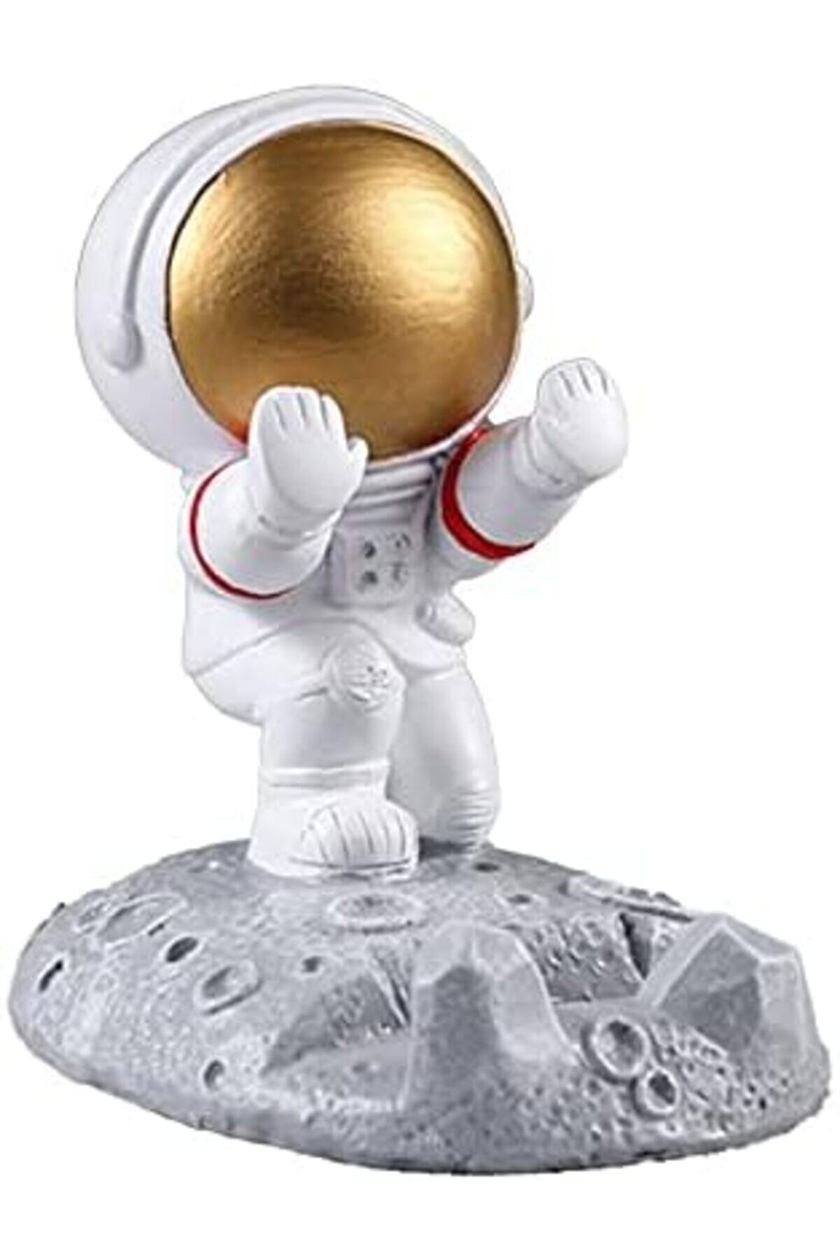 Eli̇zzashop Astronot Telefon Tutucu Astronot Şeki̇l Uzay Adamı Heykeli̇ Masaüstü Telefon Braketi̇ Masaüs
