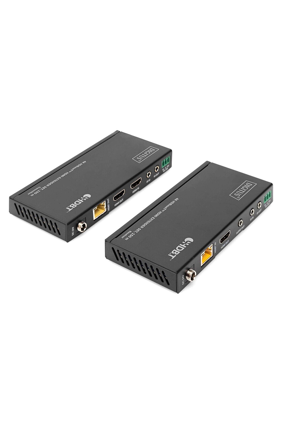 evimdeyokyok DIGITUS 4K HDBaseT™ HDMI Extender Set, 150 m 4K/60Hz, 18 Gbps, YUV 4:4:4, HDR