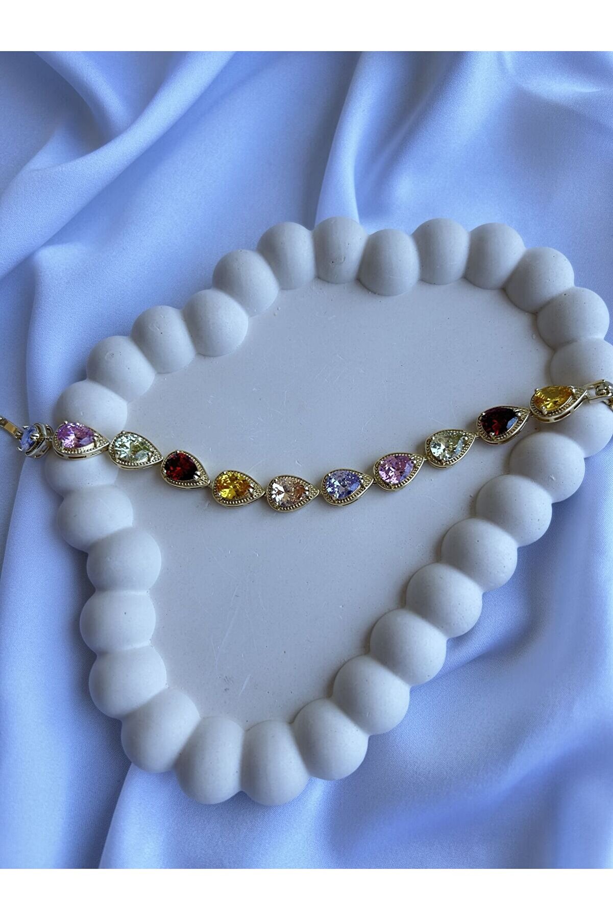 Ateli̇er Emi̇ne Vıp Renkli̇ Damla Zi̇rkon Bi̇lekli̇k