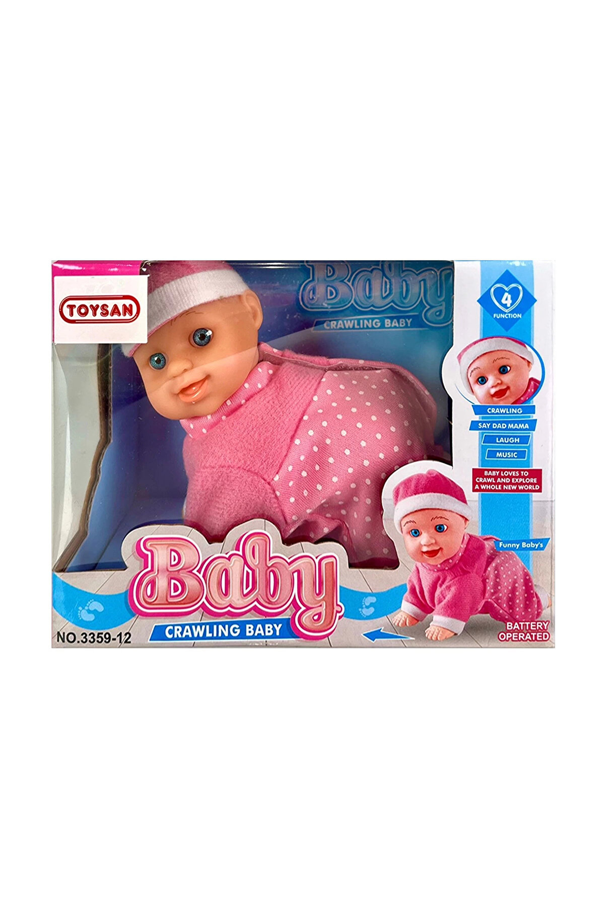 Pi̇lli̇ Emekleyen Sesli̇ Küçük Bebek - 1 Adet Stokta Olan Gönderi̇li̇r