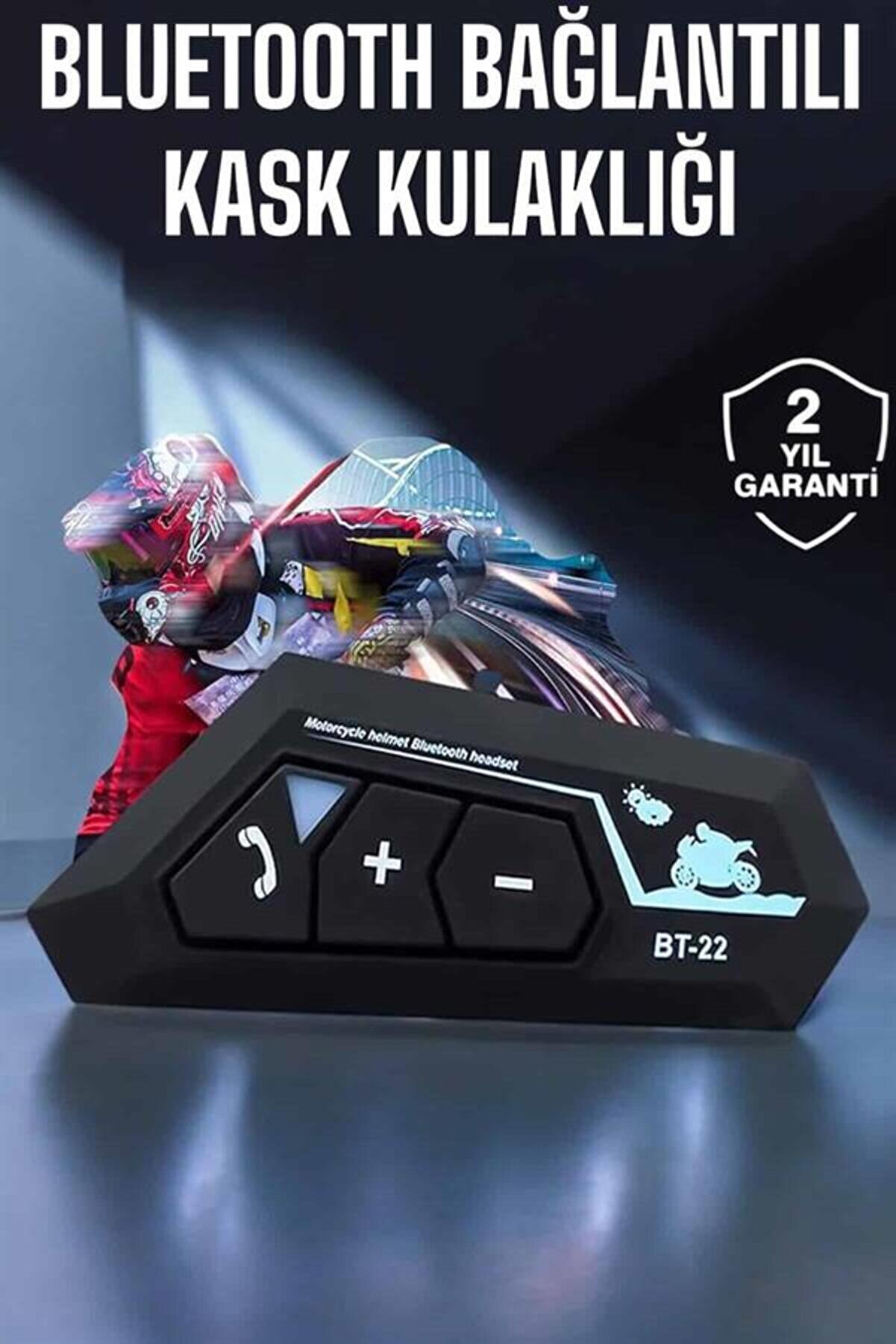 Kask Kulaklık Bluetooth Motosi̇k Kulaklık Intercom Su Geçi̇rmez