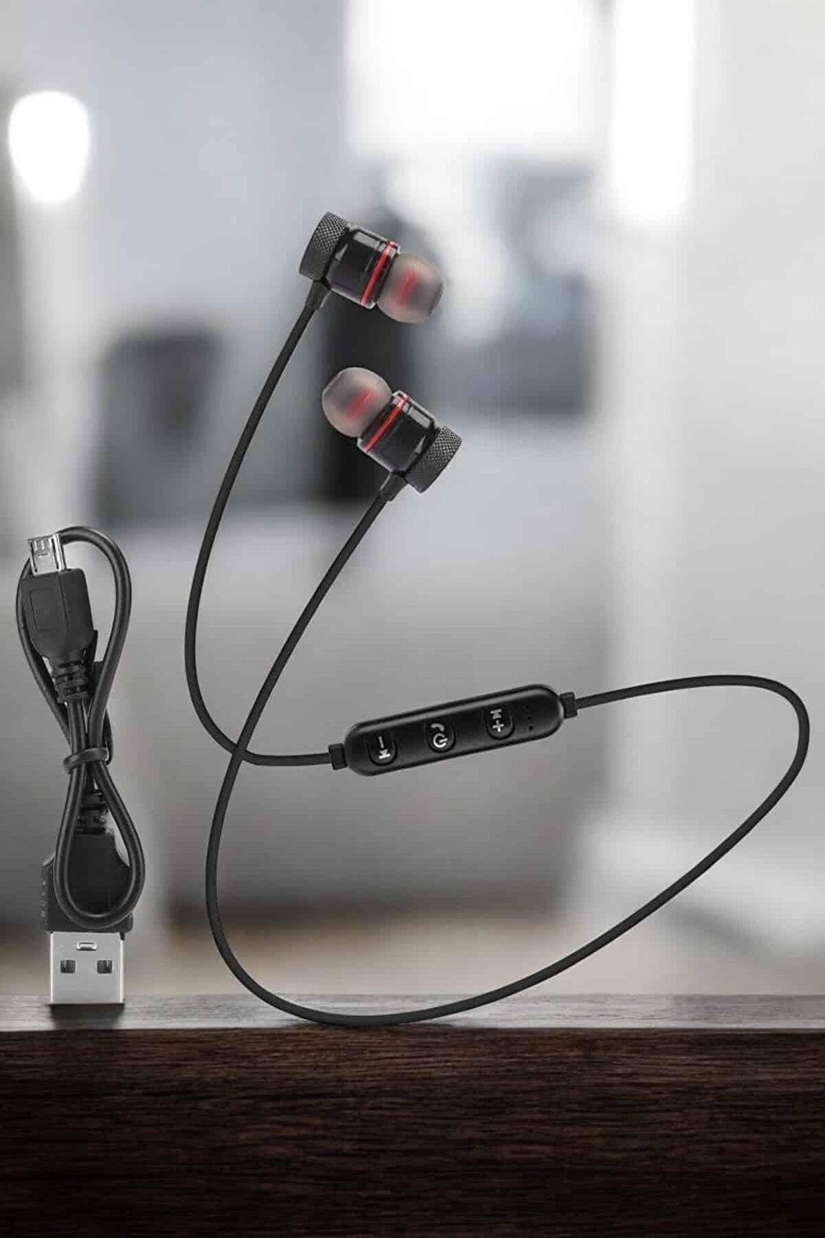 Toptan Bulurum Mikrofonlu Kablosuz Sport Kulak İçi Mıknatıslı Kulaklık