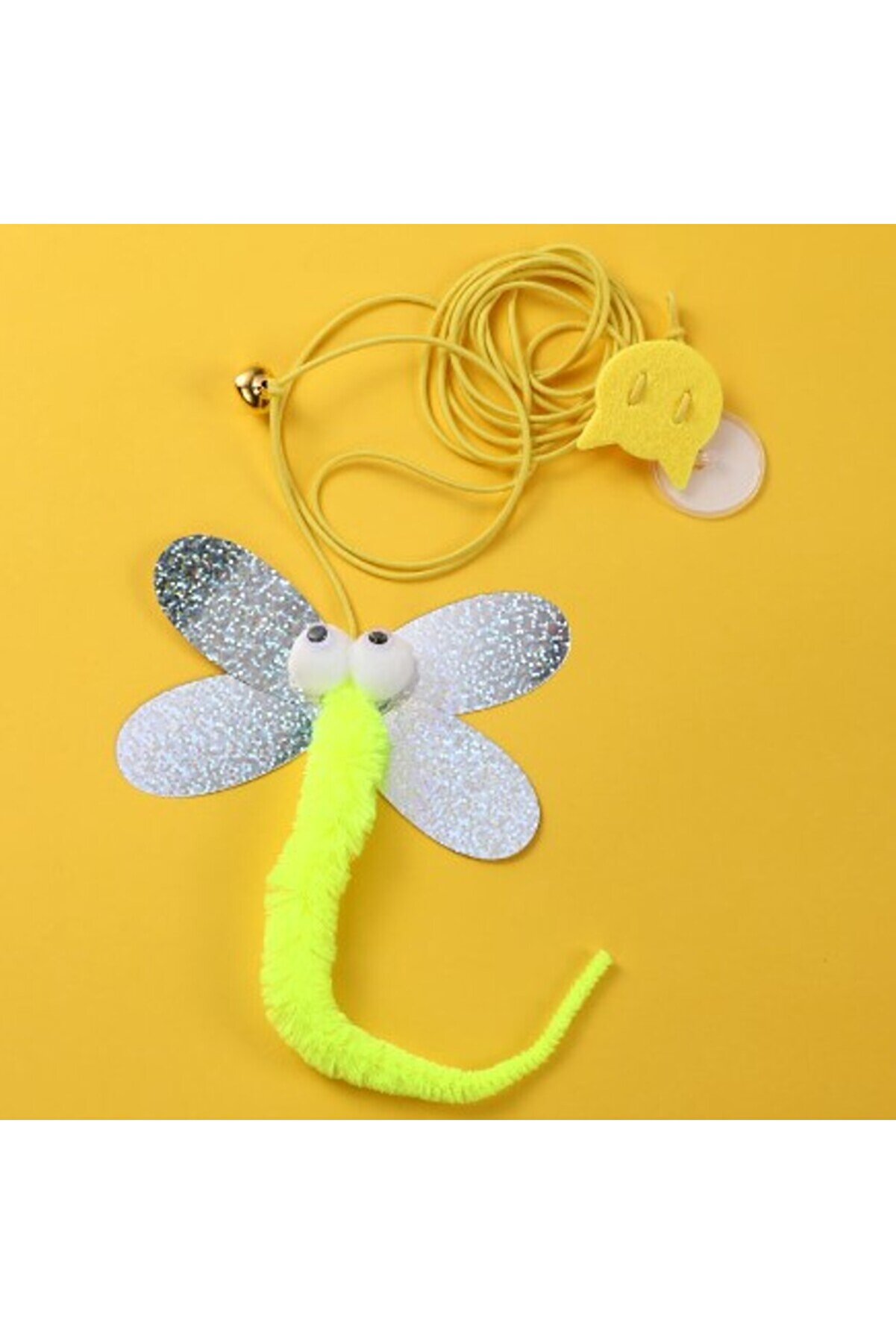 Model Elasti̇k Kendi̇nden Yapışkanlı Kedi̇ Oyun Oltası