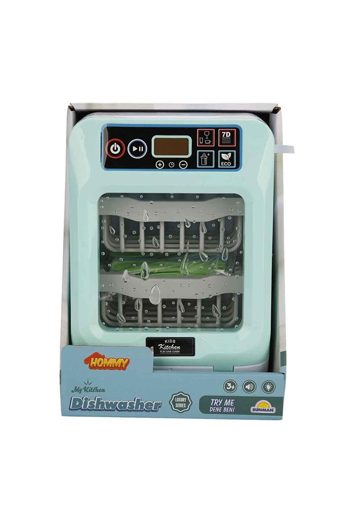Hommy Sesli̇ Ve Işıklı Yeşi̇l Bulaşık Maki̇nesi̇