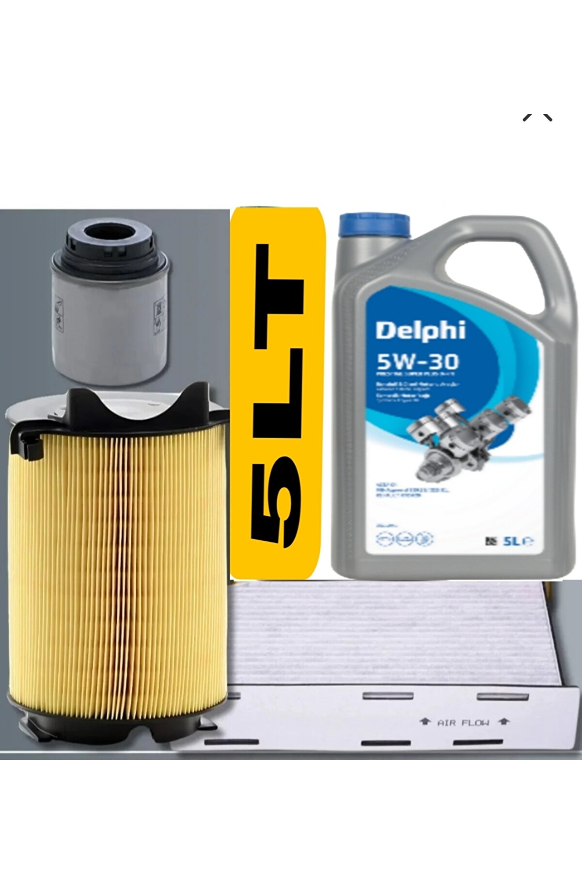 DELPHİ SKODA OCTAVIA BENZİN 2.0FSİ KW110 HP150 2004-2008 - 5LT YAĞ BAKIM SETİ MOTOR KOD BVZ