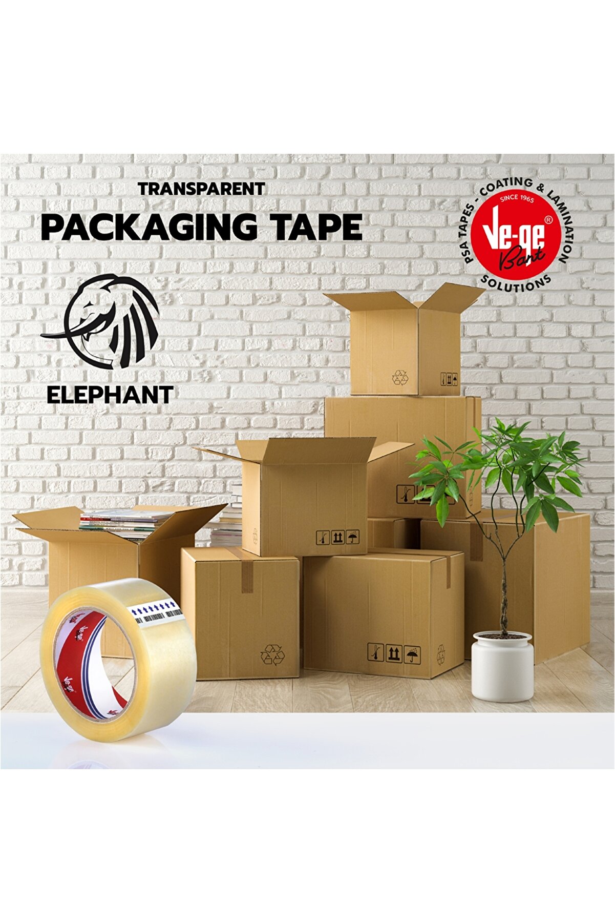 Vege 45Mmx40M Ambalaj Bantı Şeffaf Fi̇l