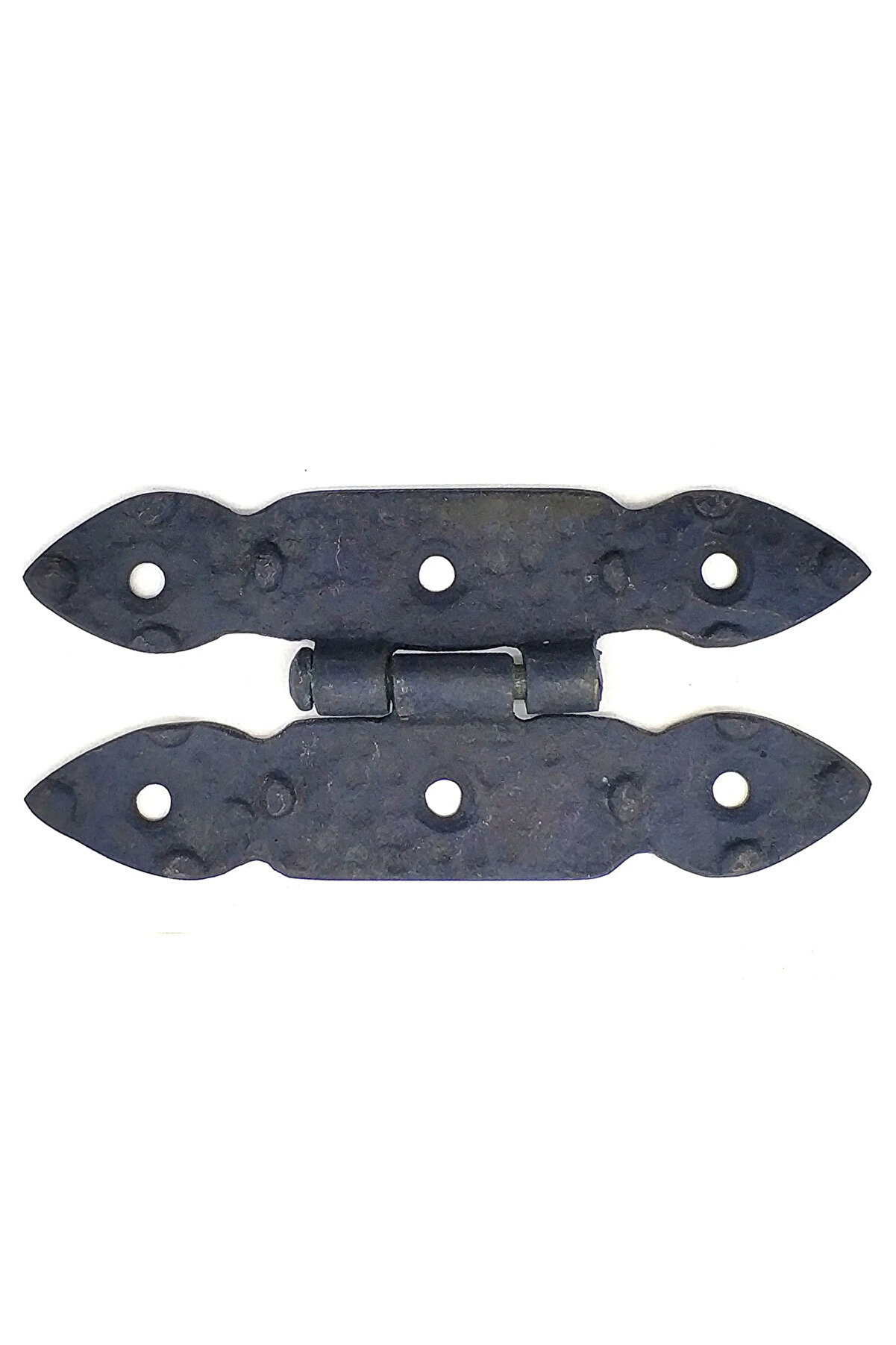 Toptan Bulurum Antika Tarz Dekoratif Pirinç Düğmeli Menteşe 117x57 mm, Oksit