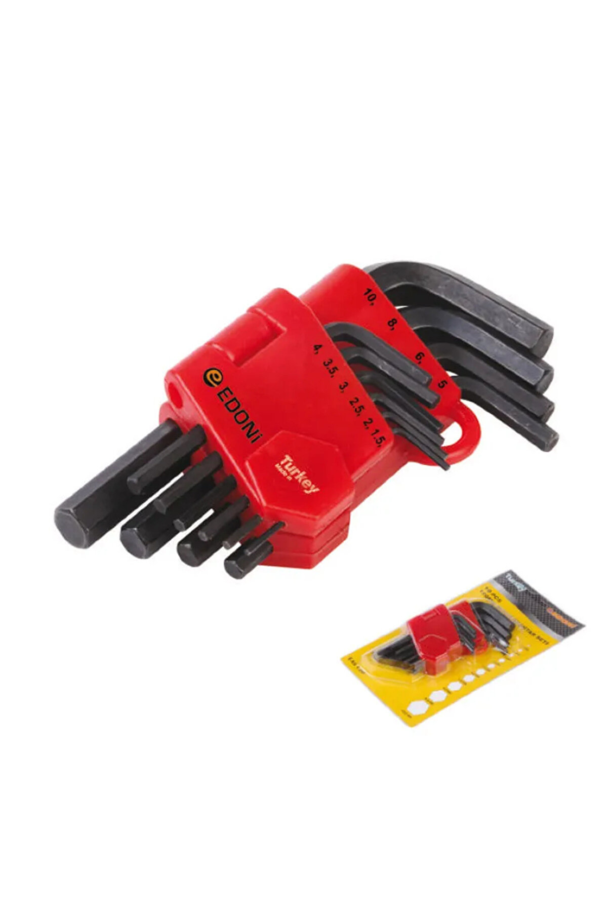 Toptan Bulurum 120 mm 10 Parça Siyah 6 Köşe Alyan Seti