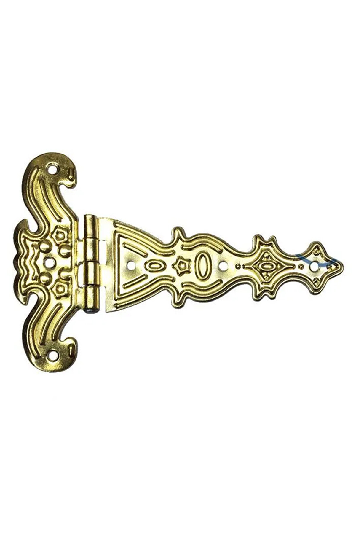 Toptan Bulurum Dekoratif, Sac Tek Kuyruklu Menteşe 69x102 mm, Büyük, Sarı, 1 Adet