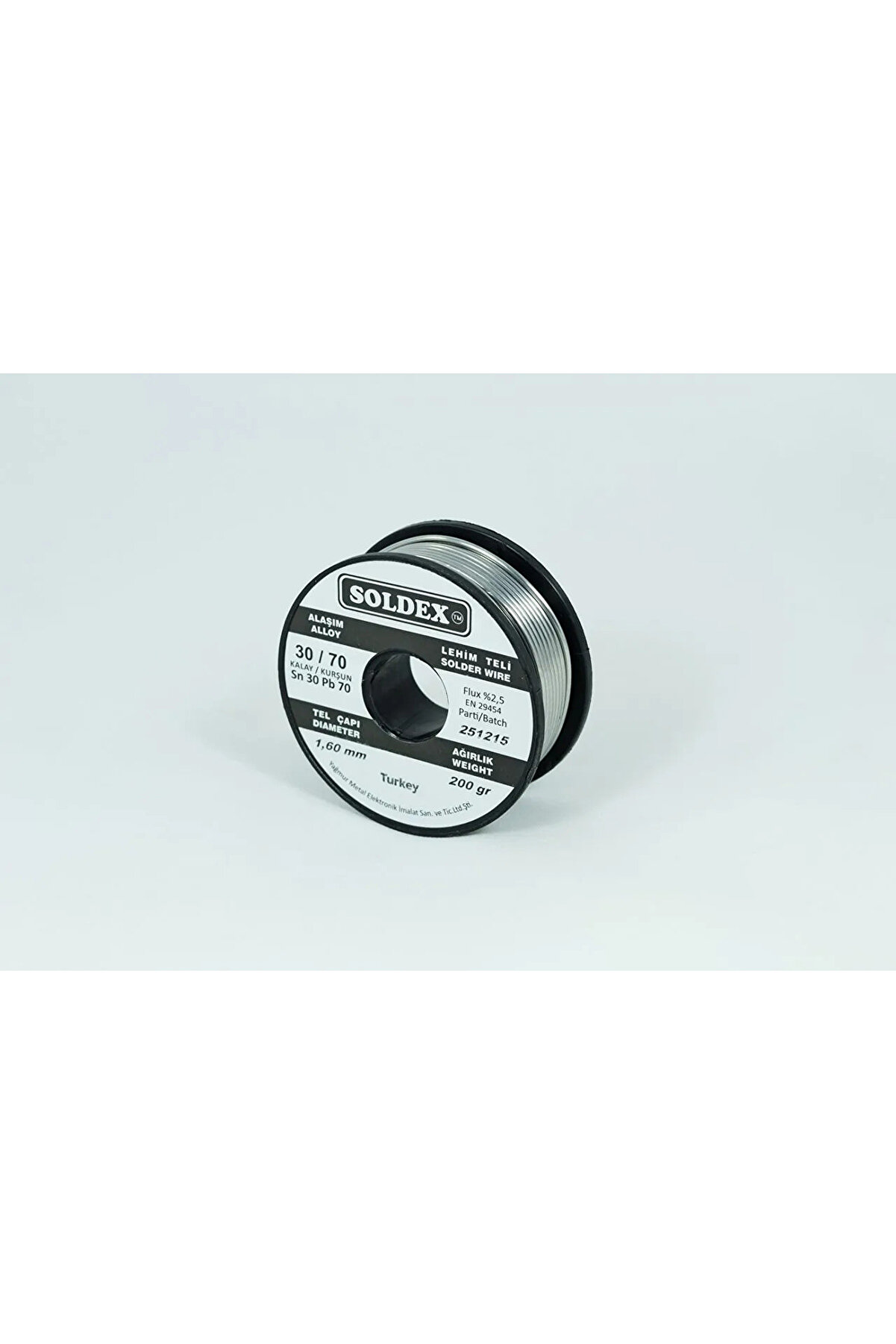 Toptan Bulurum Soldex 3070 Lehim Teli 200 Gr 1,6 mm Sn30 Pb70