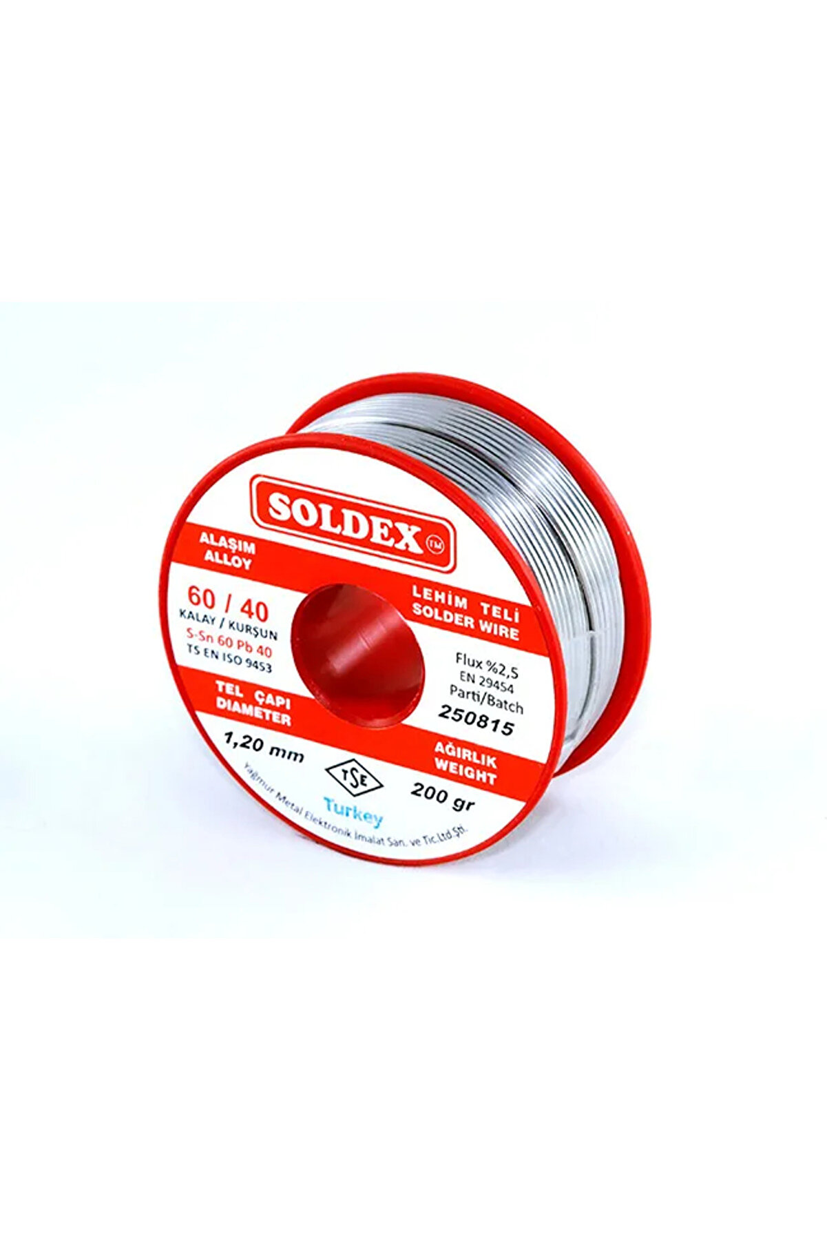 Toptan Bulurum Soldex 6040 Lehim Teli 200 Gr 1,2 mm Sn60 / Pb40