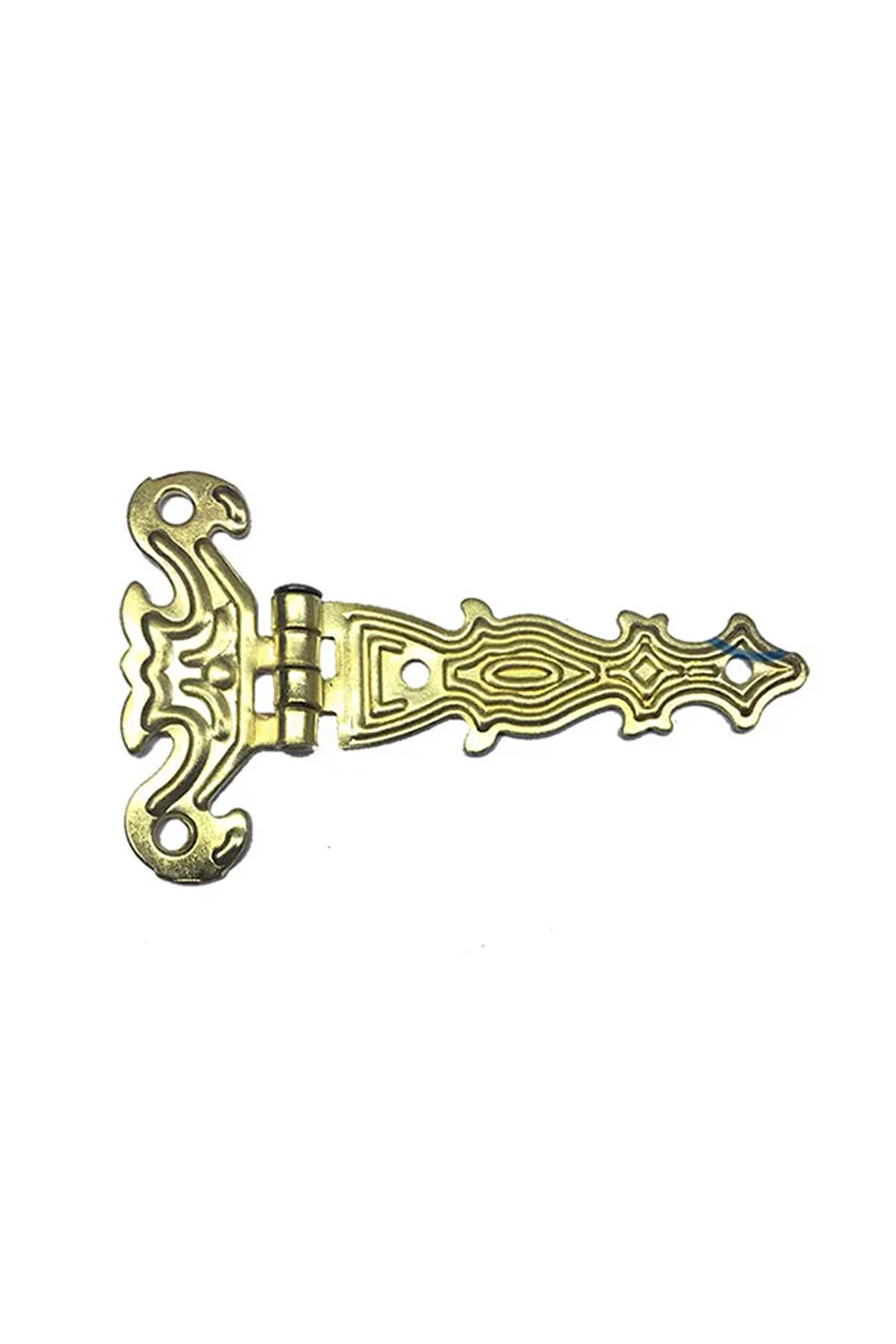 Toptan Bulurum Dekoratif, Sac Tek Kuyruklu Menteşe 40x68 mm, Küçük, Sarı, 1 Adet