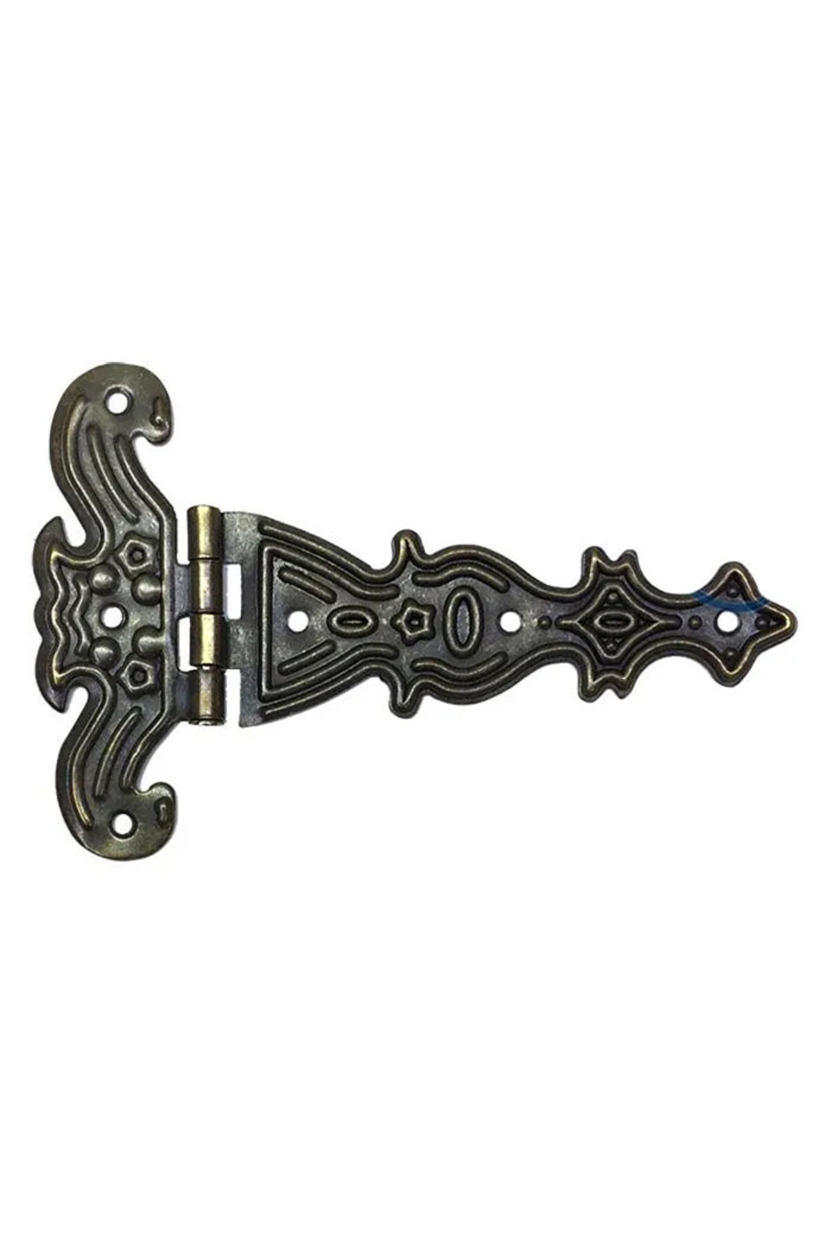Toptan Bulurum Dekoratif, Sac Tek Kuyruklu Menteşe 69x102 mm, Büyük, Antik, 1 Adet