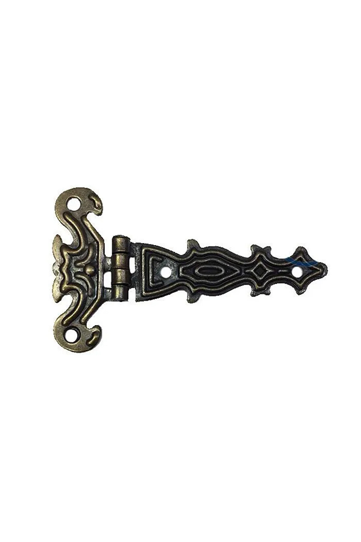 Toptan Bulurum Dekoratif, Sac Tek Kuyruklu Menteşe 40x68 mm, Küçük, Antik, 1 Adet