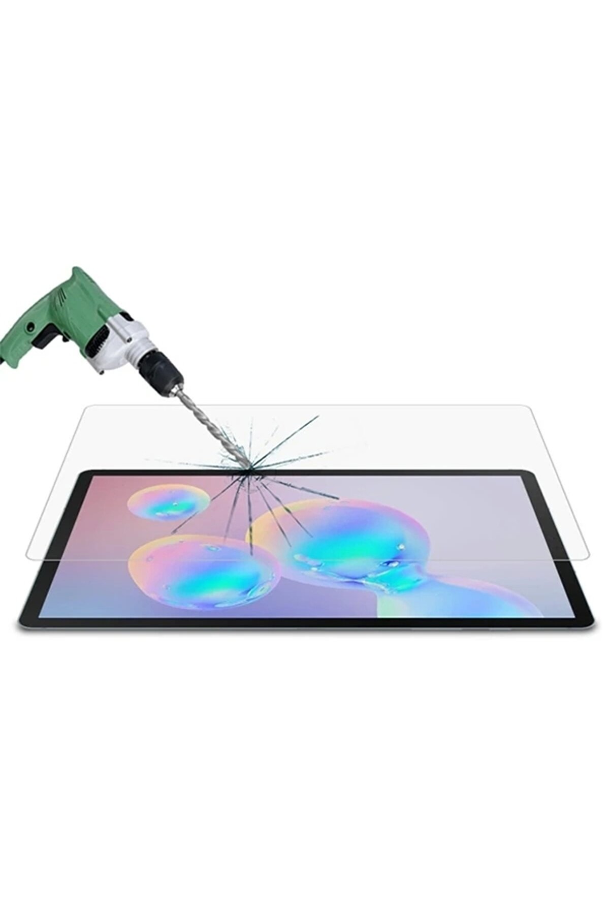 Moda Shop & Buti̇k Ally Sm Galaxy Tab S8 Plus S7 Plus Tempered Kırılmaz Cam Ekran Koruyucu-(5775)