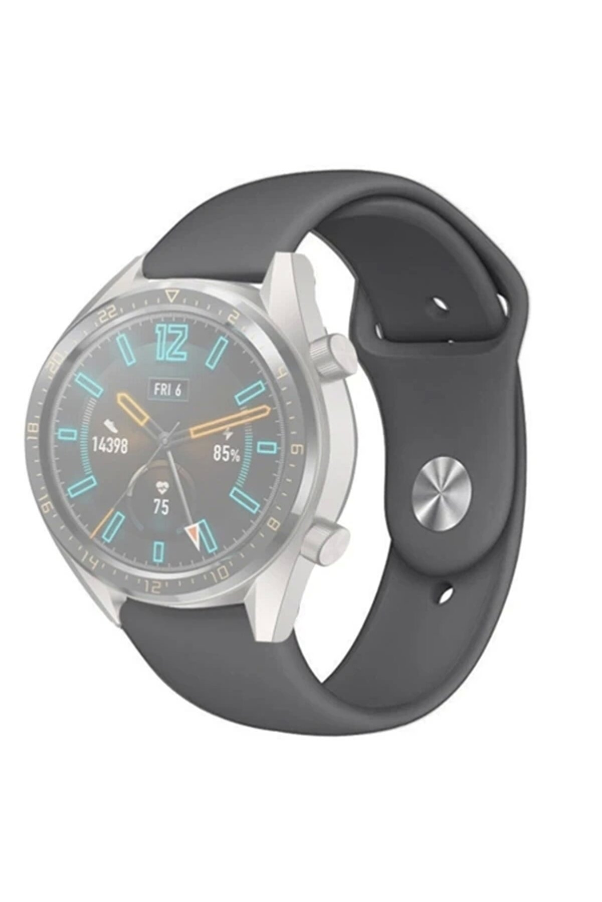 Buti̇k 22Mm Si̇li̇kon Kayış Kordon Gear S3 Watch 4 -Gt2 Gt2E 46Mm Kayışkordon Watch Acti̇ve 2 22Mm-(5775)