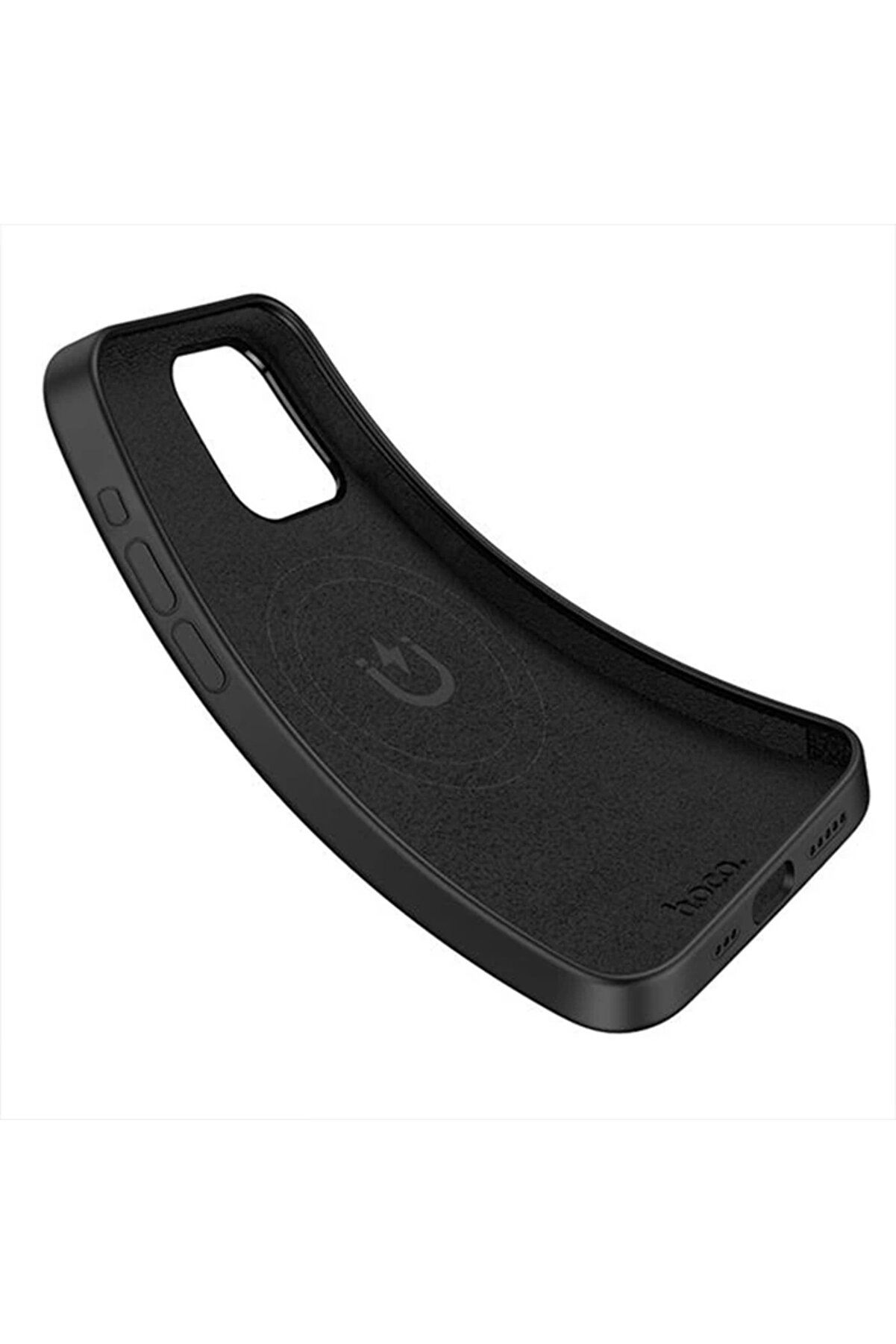Nurton Hoco Pure Seri̇es İphone 15 Pro Manyeti̇k Si̇li̇kon Kılıf-(5775)