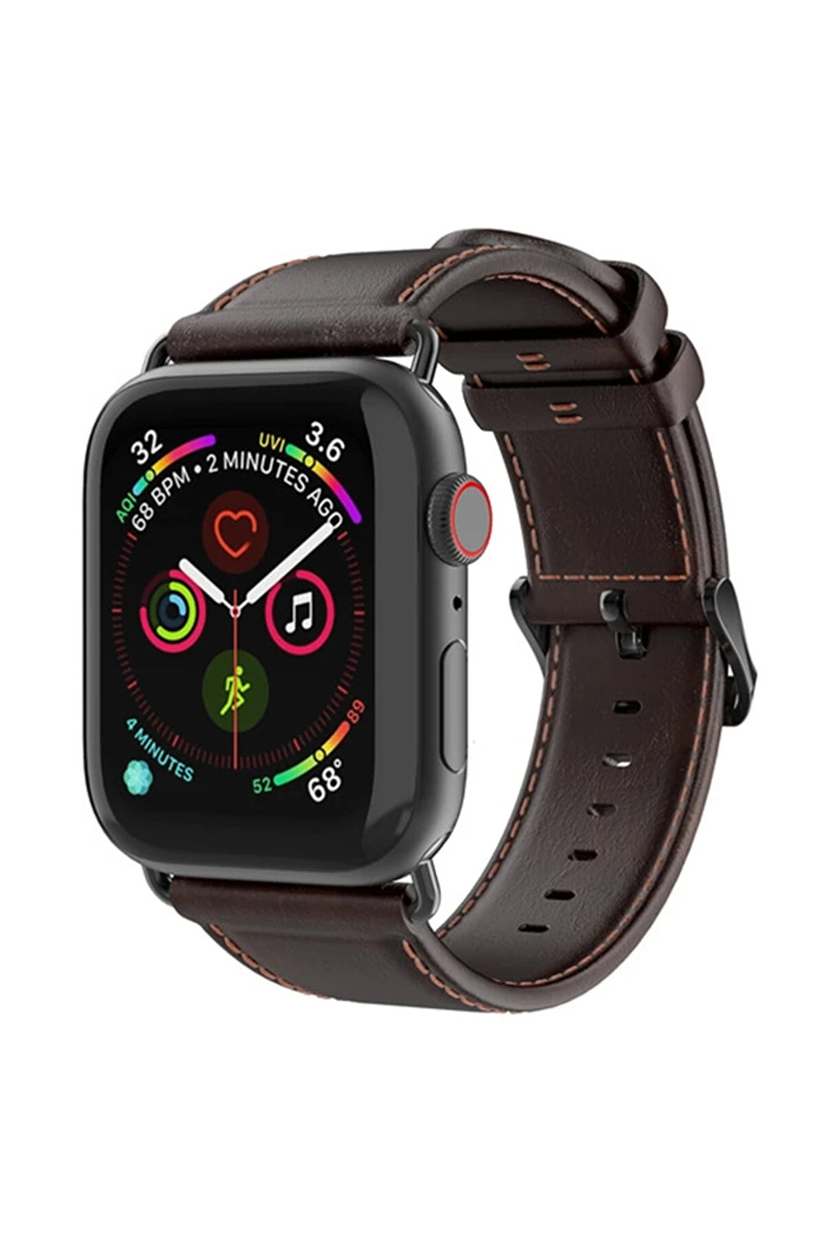 Buti̇k Dux Duci̇s Apple Watch 42/44/45Mm İ&ccedil;i̇n Busi̇ness Deri̇ Kayış Kordon-(5775)