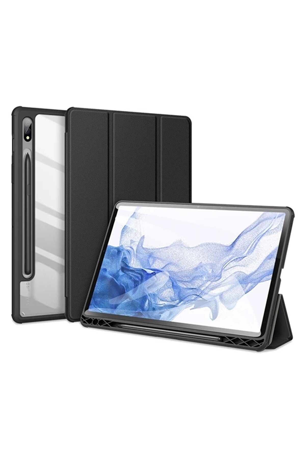 Buti̇k Dux Duci̇s Sm Galaxy Tab S8-S7 Kılıf Toby Seri̇es Manyeti̇k Kapaklı Kılıf (X700/X706)-(T870/T875/T876B)