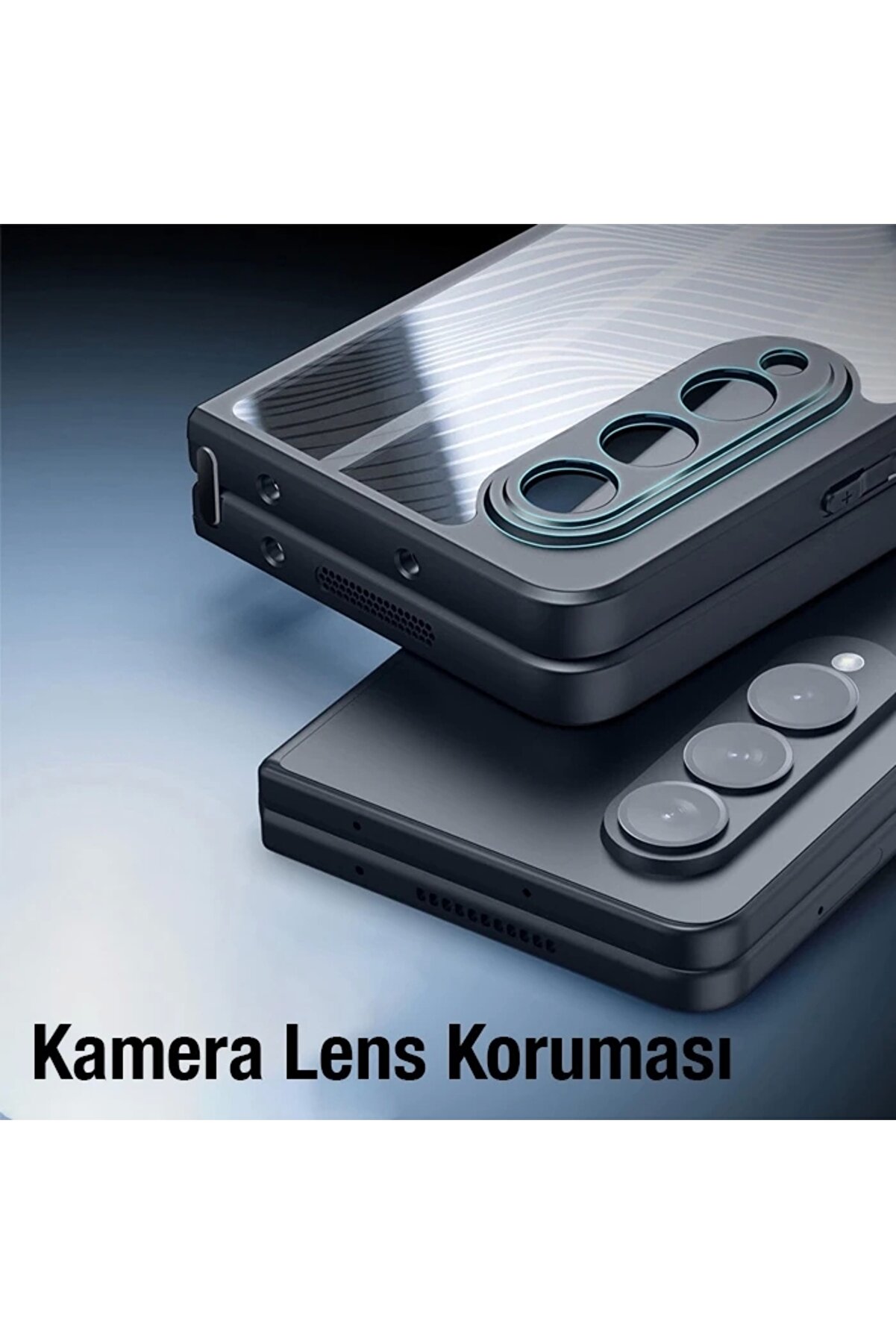 Dux Duci̇s Samsung Z Fold4 5G Ai̇mo Seri̇es Premi̇um Buzlu Sert Pc-Tpu Kılıf-(5775)