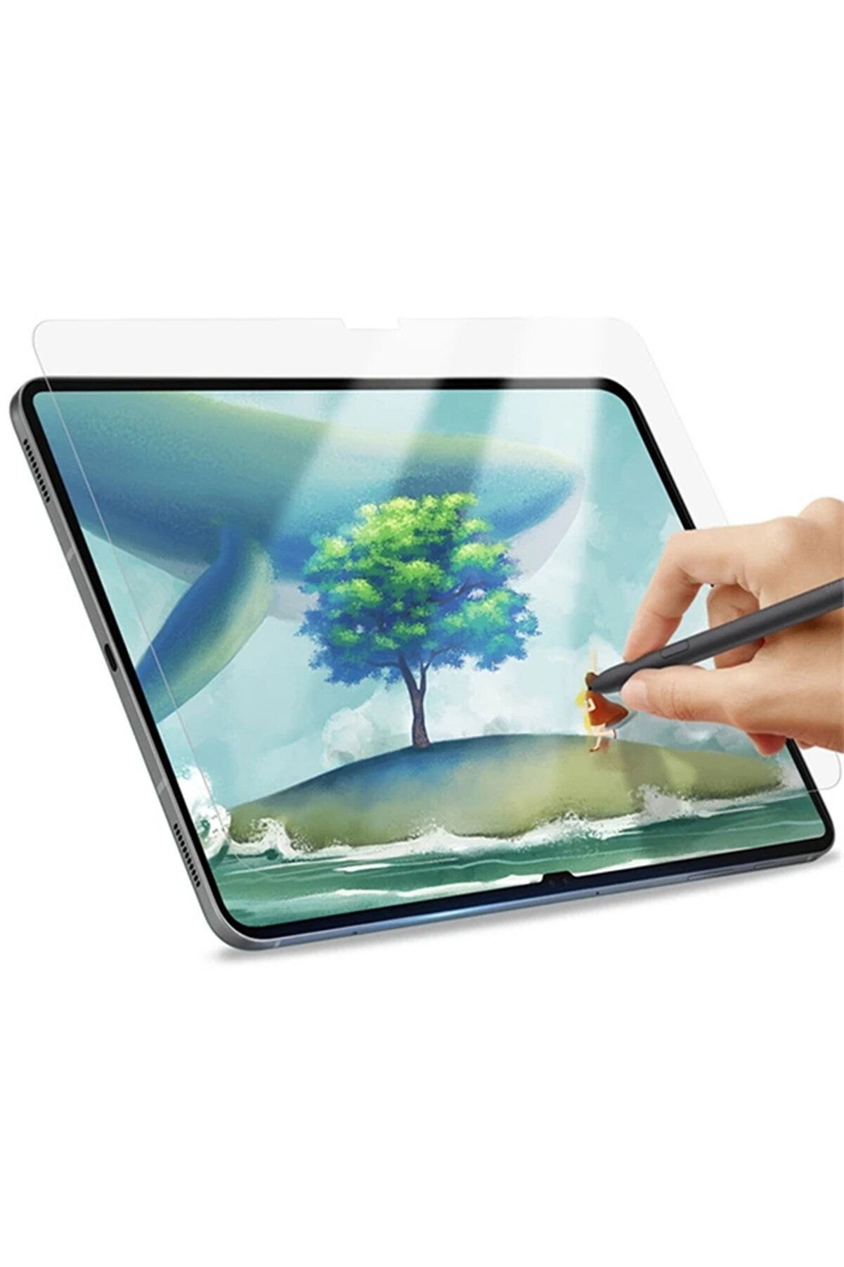 Fry Dux Duci̇s Sm Galaxy Tab S8 Ultra S9 Ultra Paperfeel Pet Ekran Koruyucu 0.15Mm Darbe Emi̇ci̇ Fi̇lm-(5775