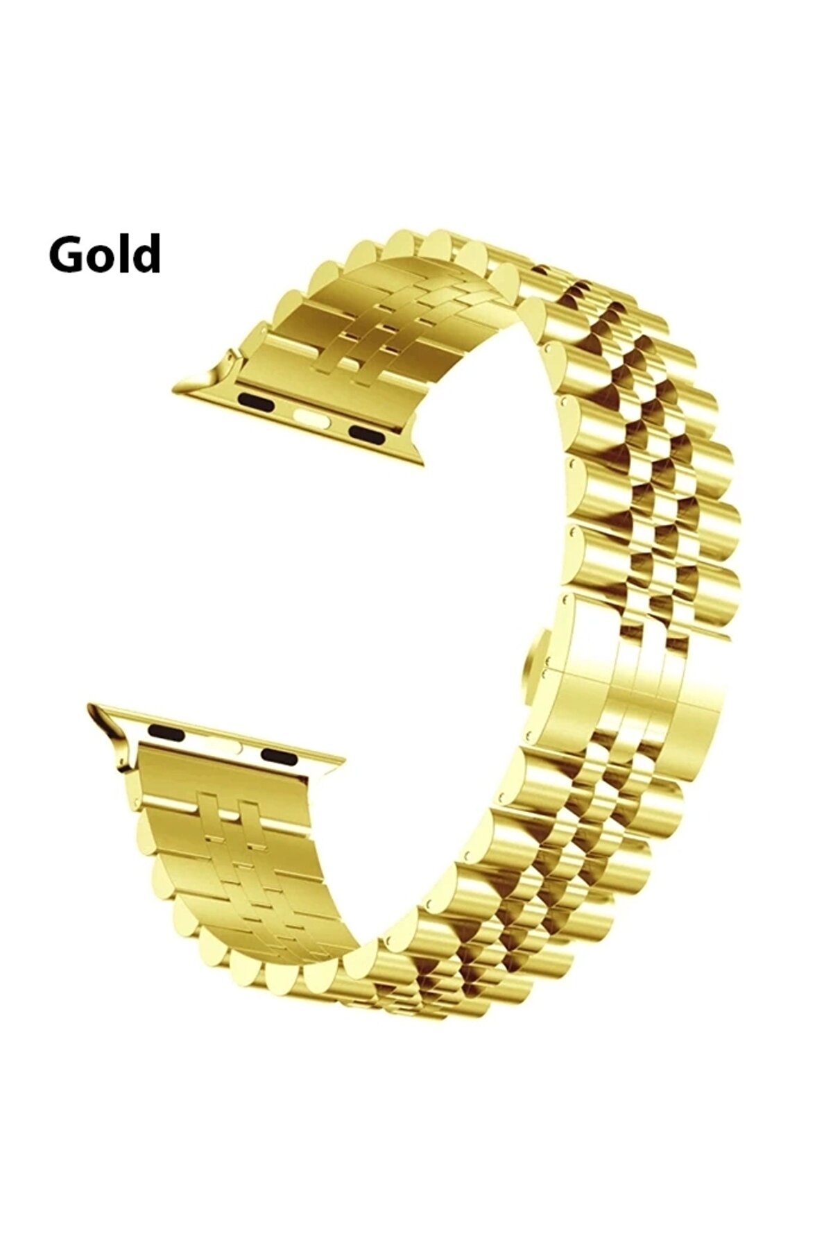 Buti̇k Ally Apple Watch 7-8 41Mm 6-5-4 40Mm Kayış Kordon Paslanmaz &Ccedil;eli̇k 3-2-1 38Mm-(5775)