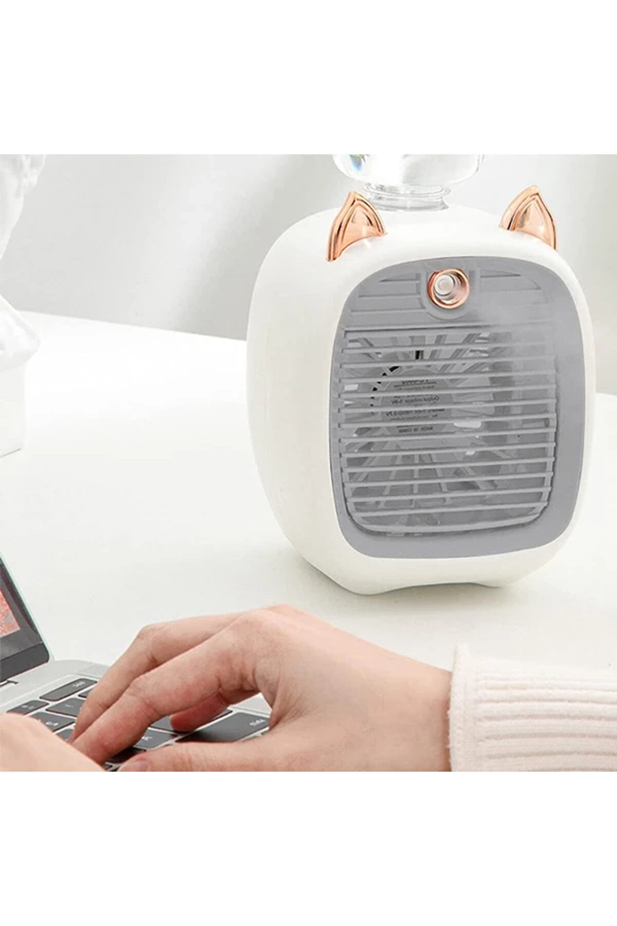 Beylerbeyi̇ Ezere Hava Nemlendi̇ri̇ci̇li̇ Masa&uuml;st&uuml; Fan Taşınabi̇li̇r Mi̇ni̇ Kli̇ma Soğutucu-(5775)