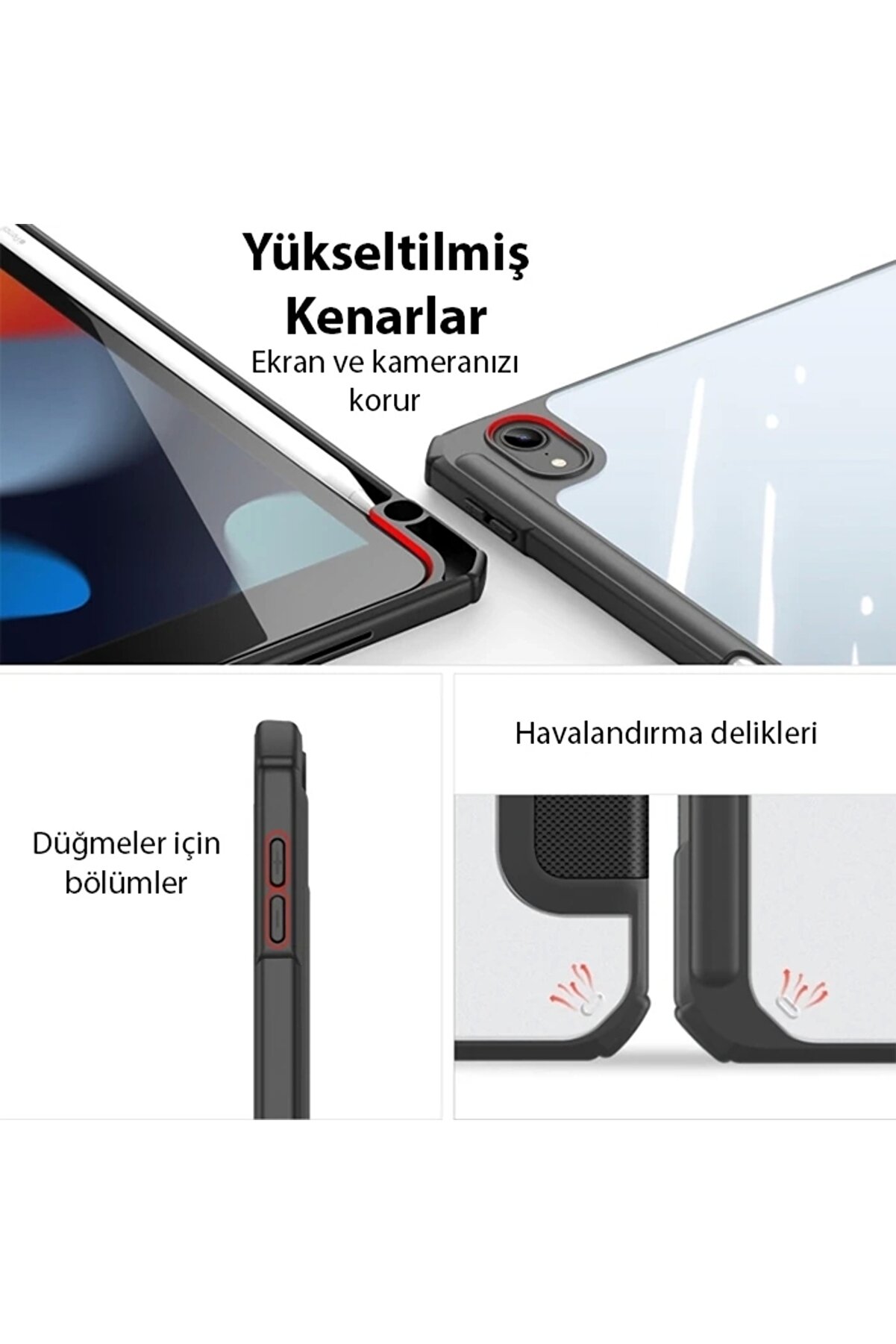 Buti̇k Dux Duci̇s İpad 10.2 2022 Kılıf Toby Seri̇es Kalem Yerli̇ Manyeti̇k Kapaklı Kılıf-(5775)