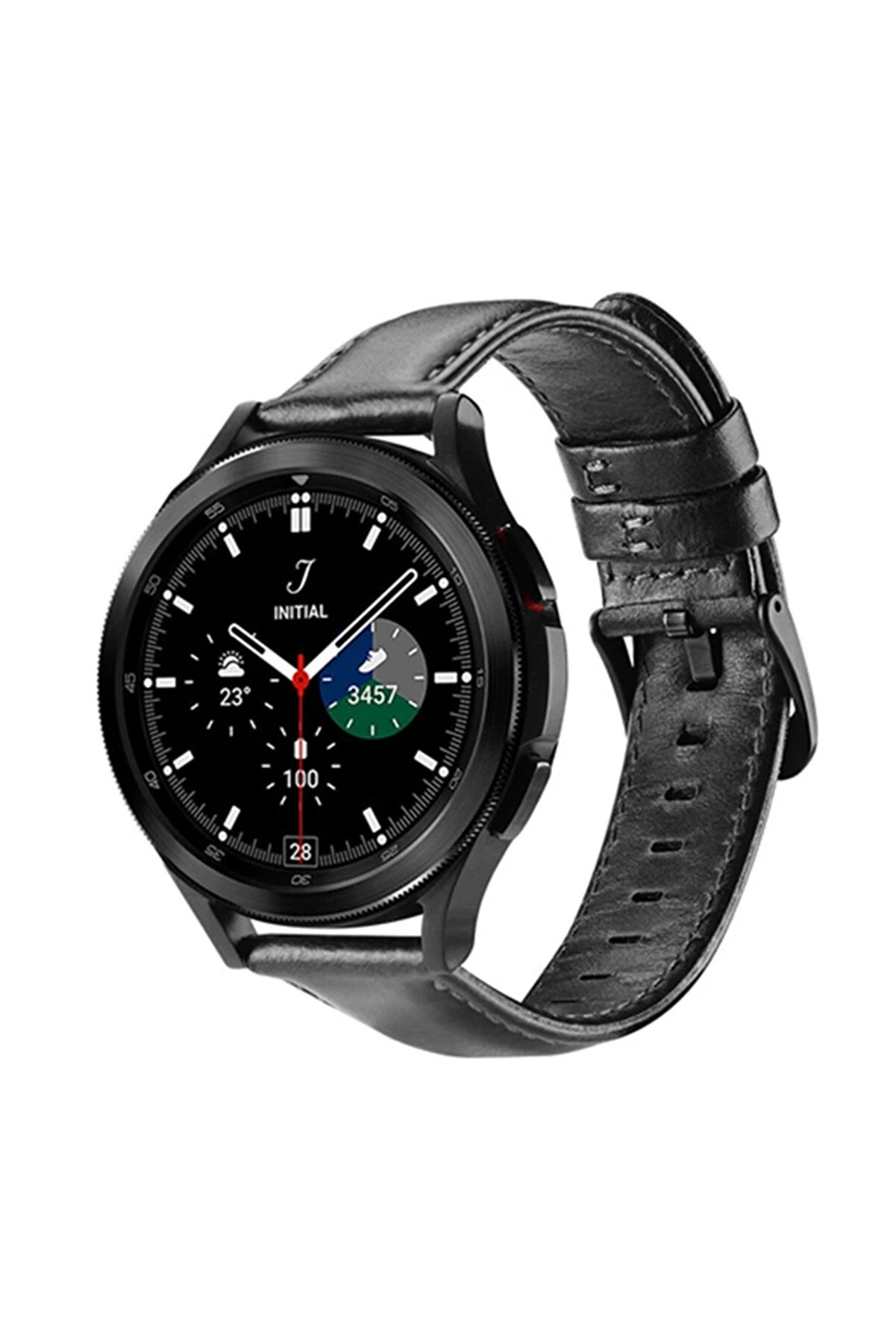 Buti̇k Dux Duci̇s Sm Galaxy Watch 20Mm-Huawei̇ Gt2-Gt3 42Mm-Magi̇c 2 42Mm İ&ccedil;i̇n Busi̇ness Deri̇ Kayış Kordon-(577