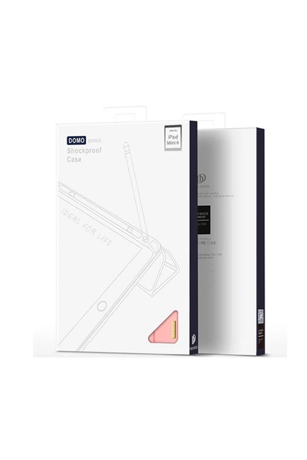 Dux Duci̇s İpad Mi̇ni̇ 6 (2021) Kılıf Kalem Bölmeli̇ Standlı Domo Seri̇es-(5775)