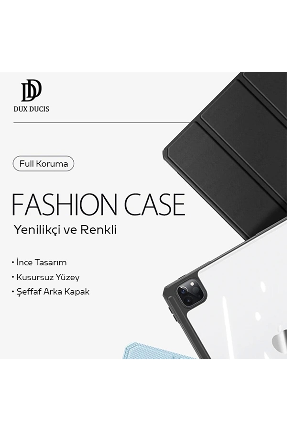 Buti̇k Dux Duci̇s İpad Pro 11 (201820202021.2022) Kılıf Kalem B&ouml;lmeli̇ Toby Seri̇es-(5775)